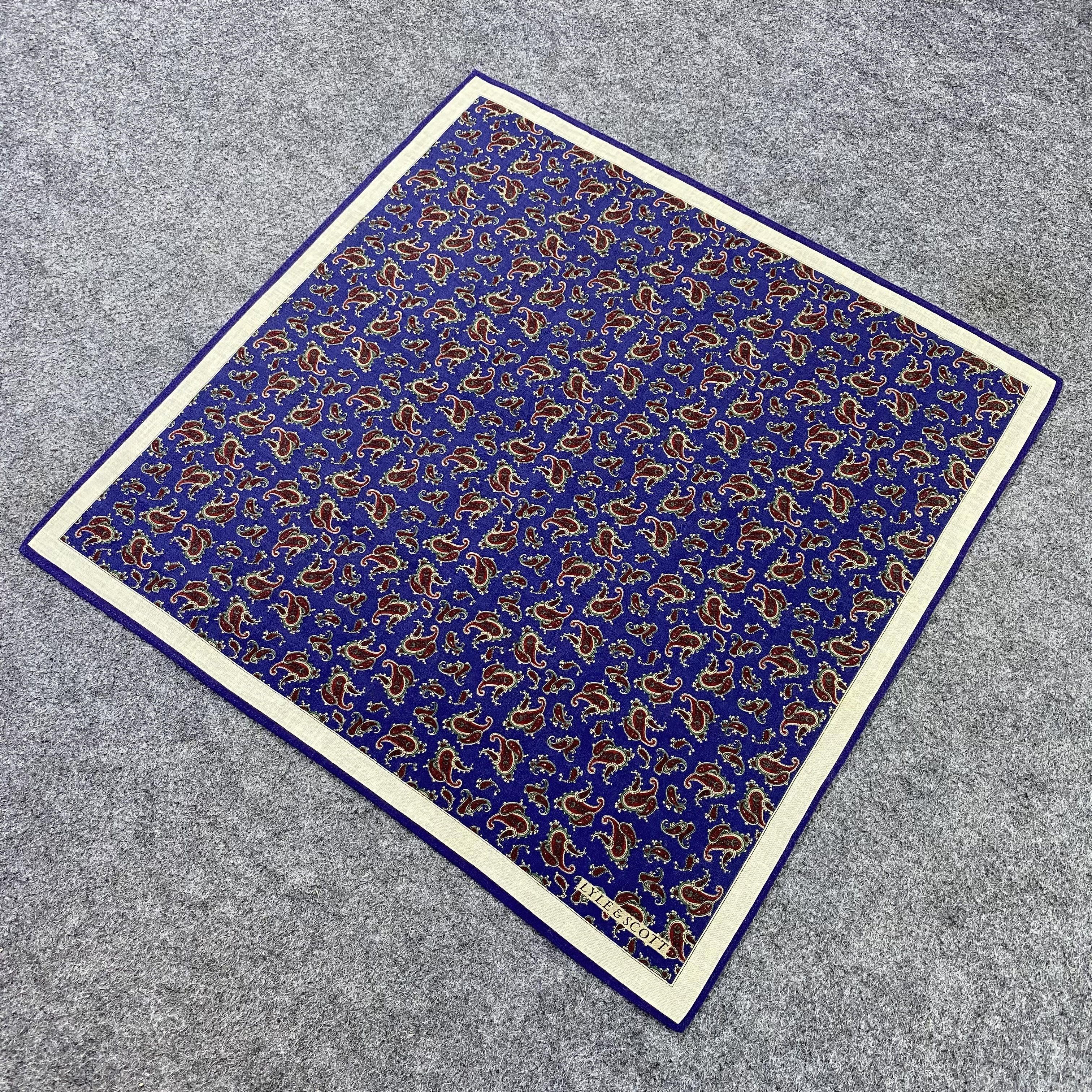 Lyle & Scott LYLE & SCOTT handkerchief bandana handky paisley-B1438 Size ONE SIZE - 4 Thumbnail