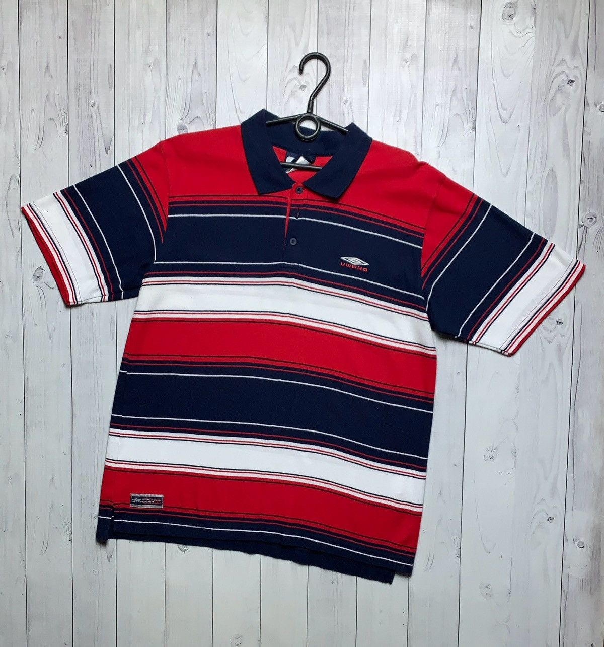 Umbro × Vintage Vintage Umbro striped polo rare size L Pro Training Size US L / EU 52-54 / 3 - 1 Thumbnail