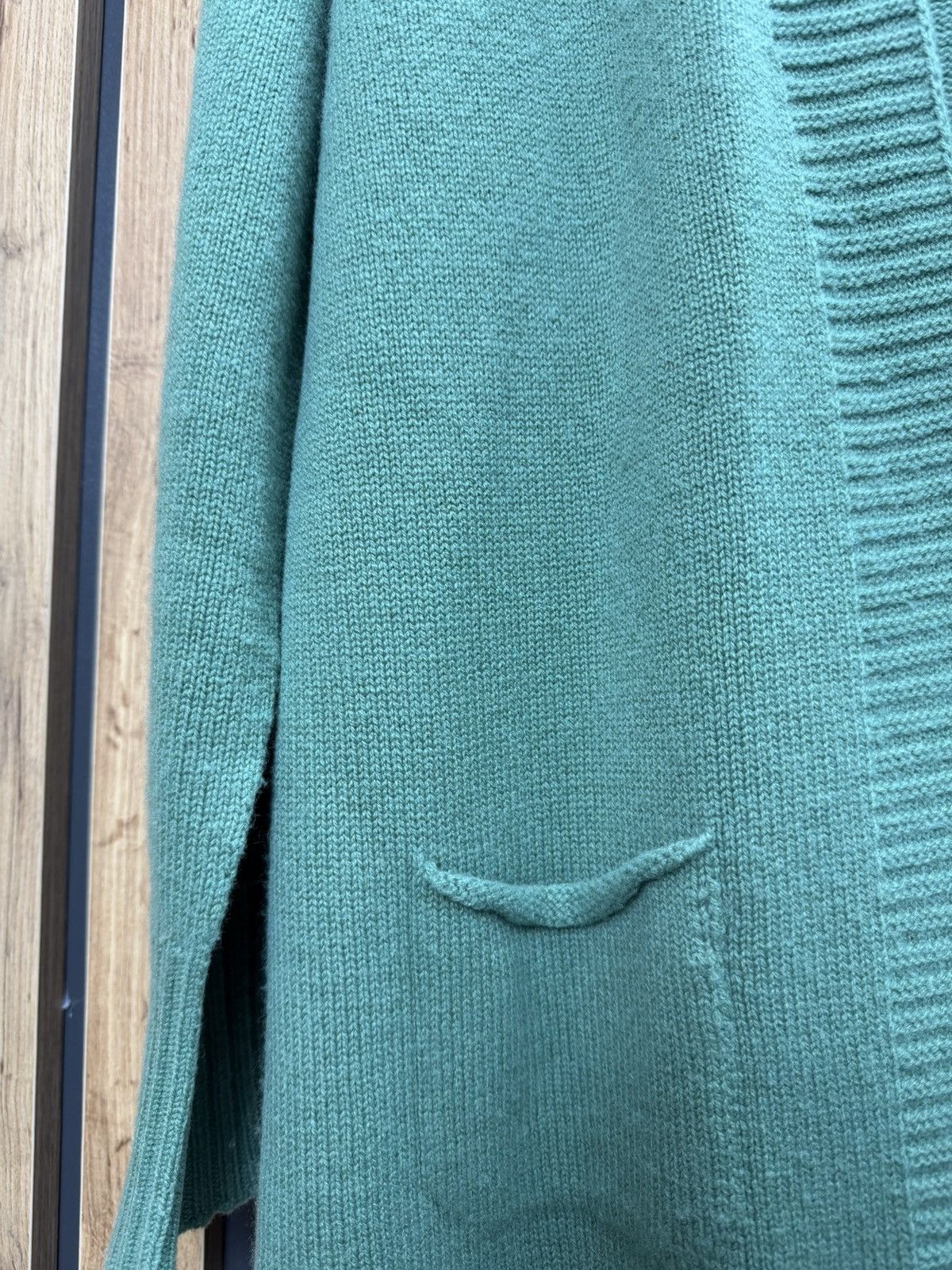 Gran Sasso Gran Sasso Wool Cashmere Cardigan Green Made in Italy Size M Size L / US 10 / IT 46 - 8 Thumbnail