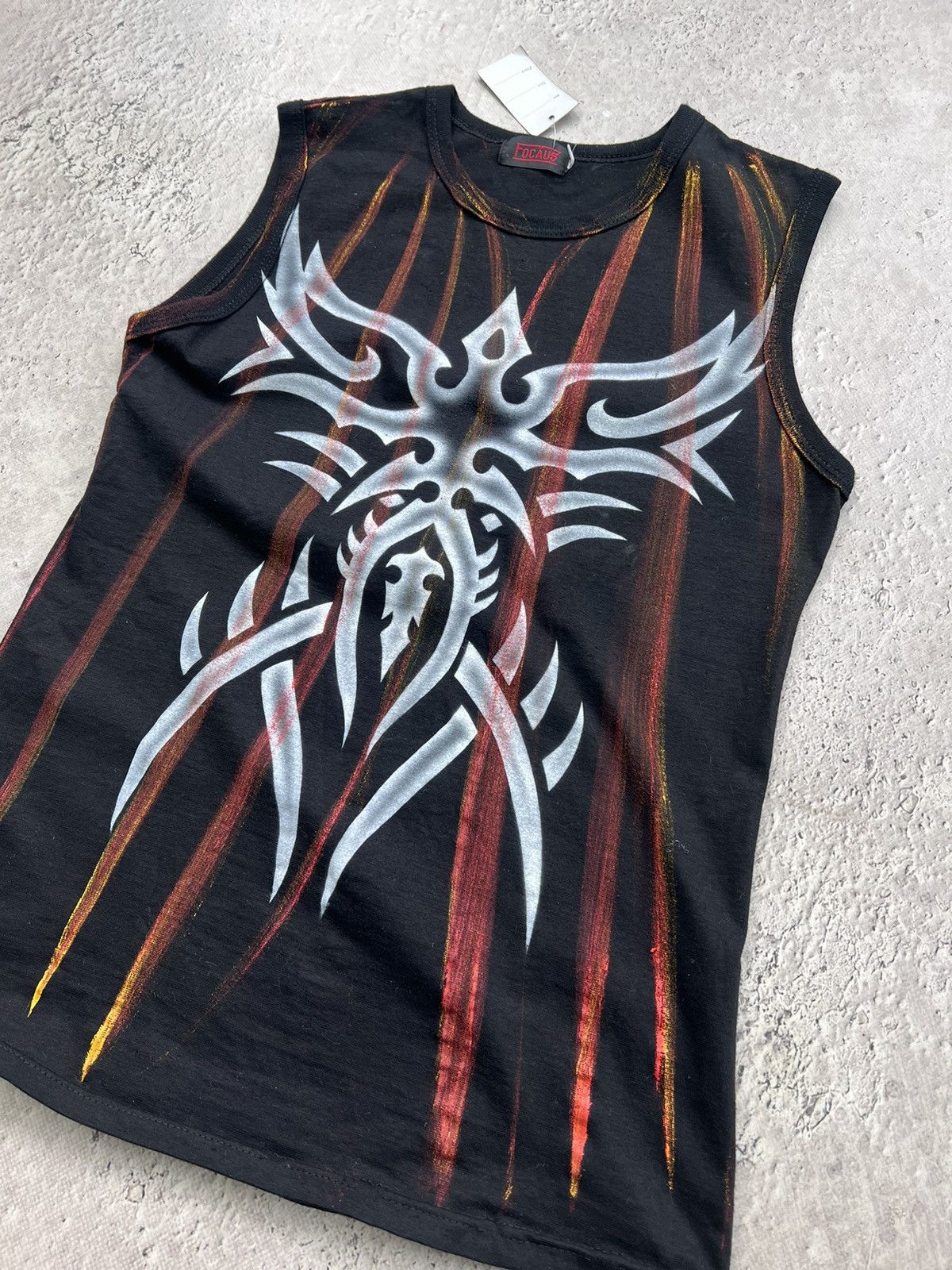 Hysteric Glamour VINTAGE Y2K SLIM TRIBAL DISTRESSED DIESEL LOGO TANK TOP Size US M / EU 48-50 / 2 - 6 Thumbnail