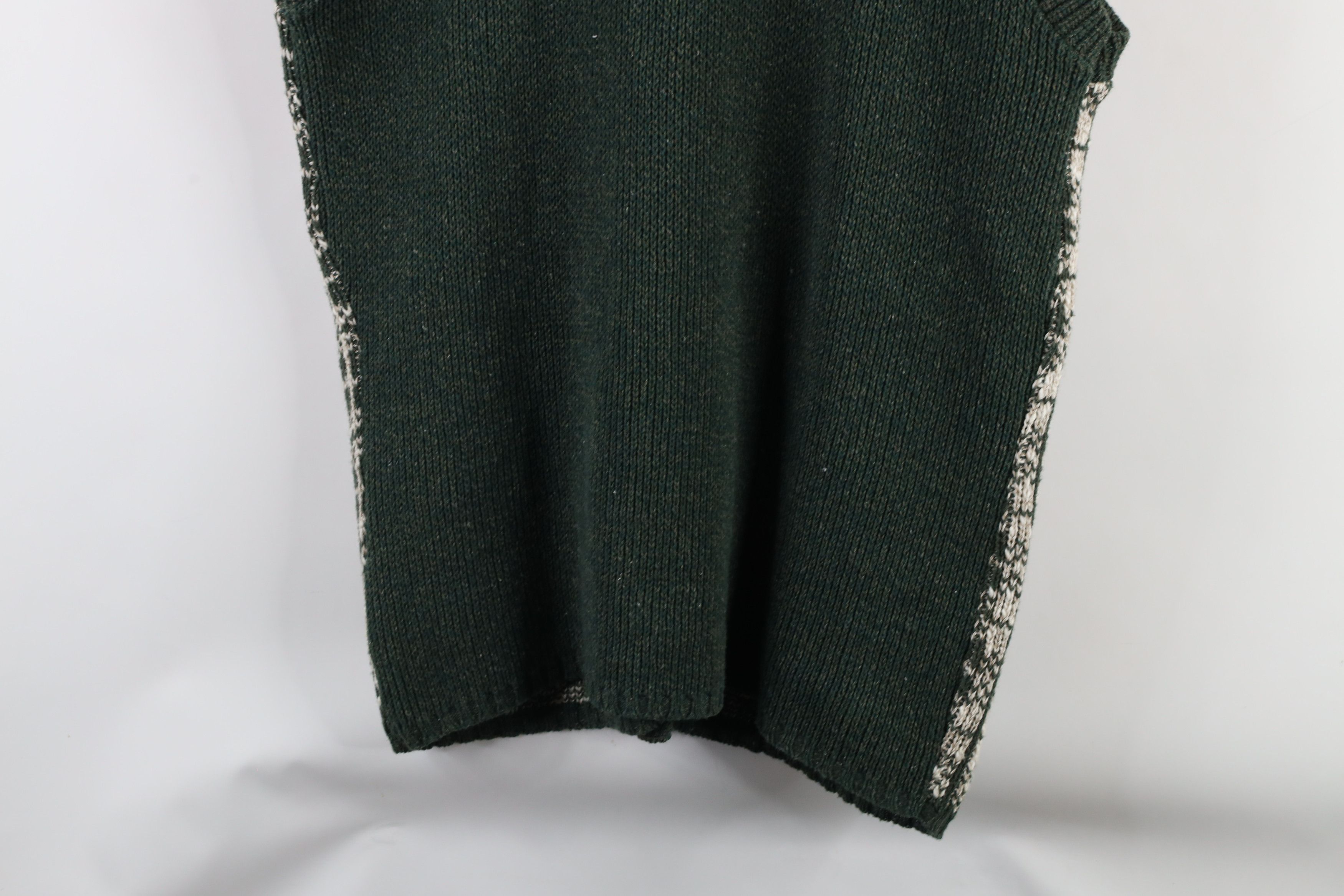 Vintage Vintage 90s Streetwear Cotton Knit Cardigan Sweater Vest USA Size US L / EU 52-54 / 3 - 8 Thumbnail
