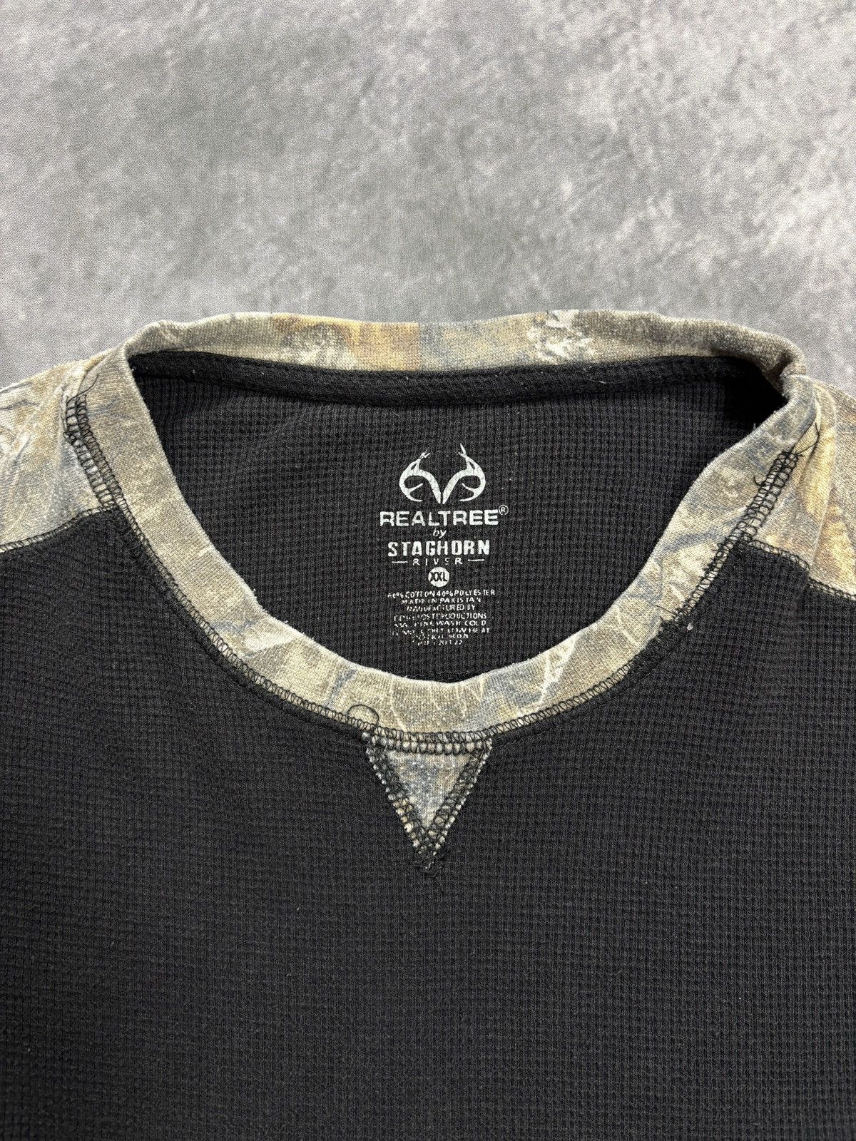 Vintage Vintage Realtree Thermal Longsleeve Hunting Camo Waffle 90s Size US XXL / EU 58 / 5 - 2 Thumbnail