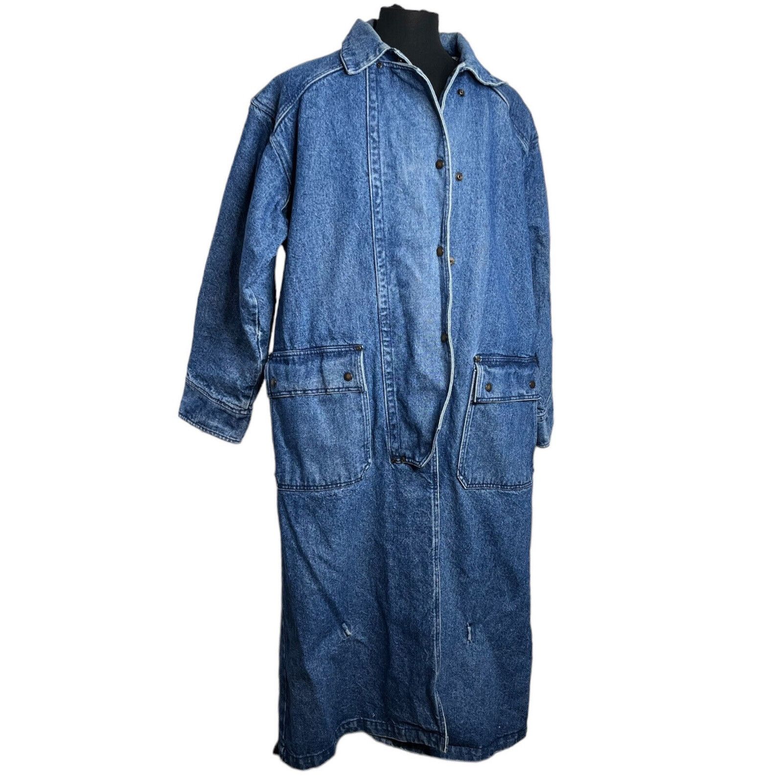 The Australian Outback Collection Australian Outback Collection Denim Duster Blue Mens Sz XL Grailed