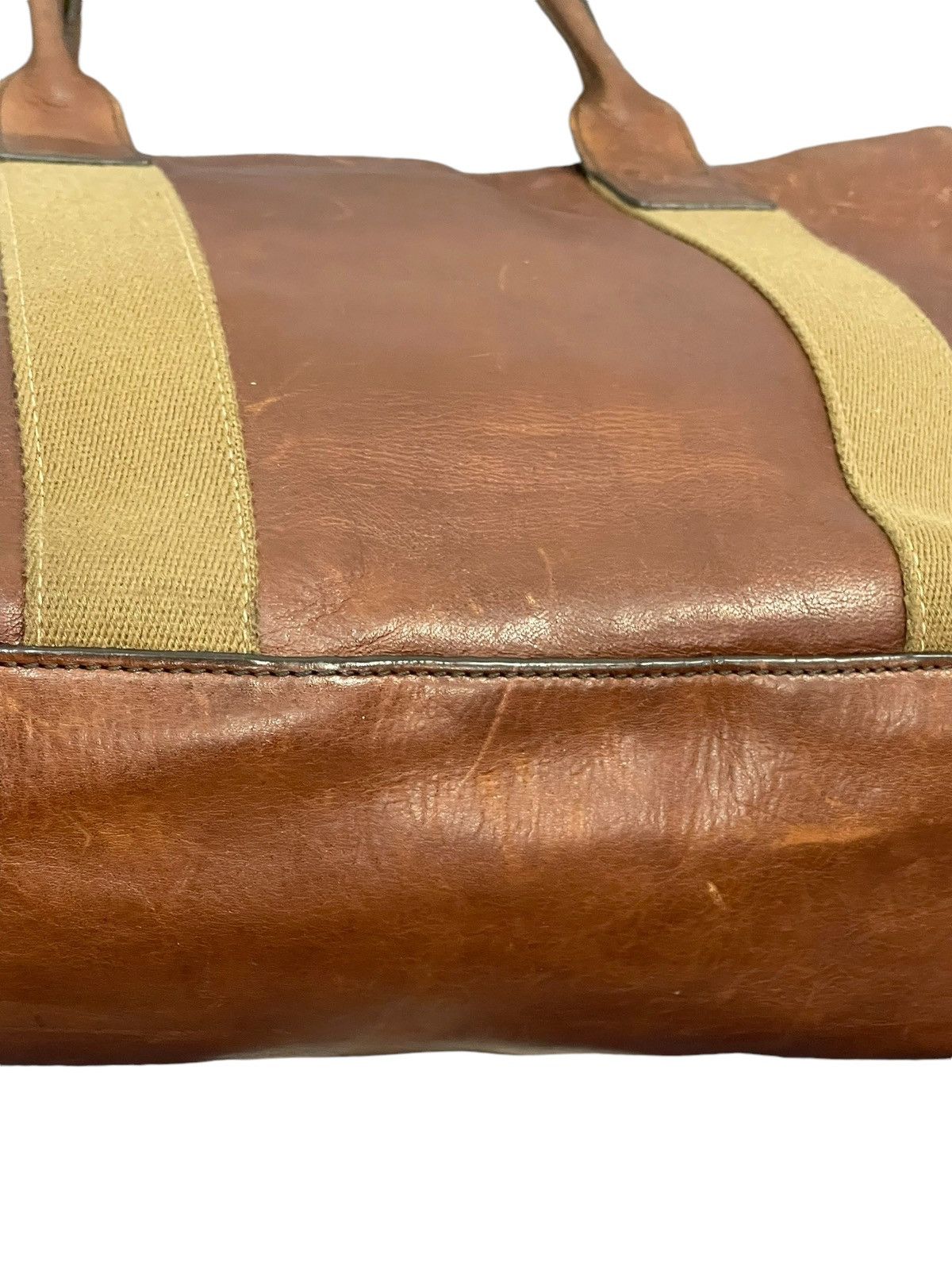 Japanese Brand Full Leather Patina Sazaby Japan Tote Shoulder Bag 1🟩1 Size ONE SIZE - 15 Thumbnail