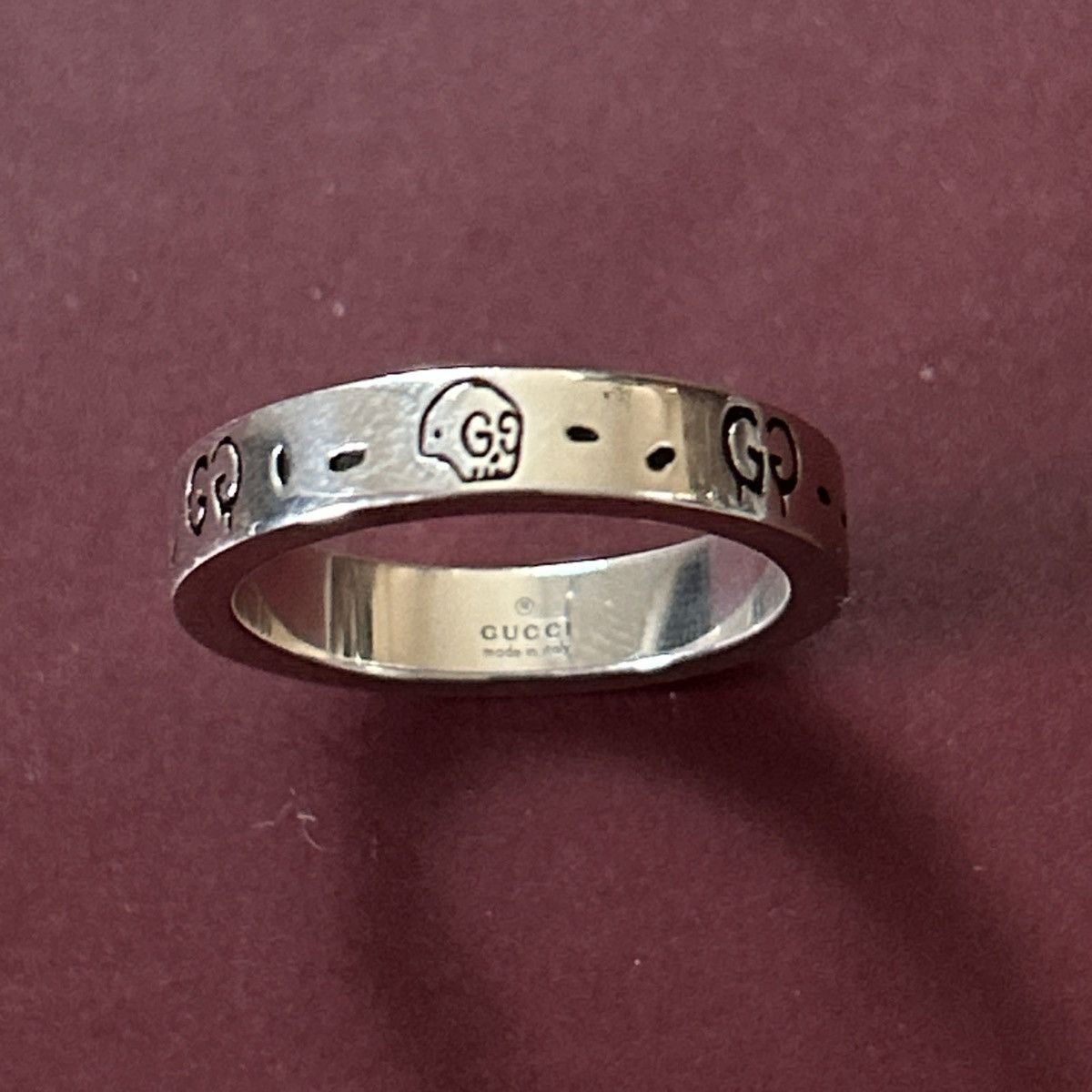 Gucci Gucci GG Ghost Costume Ring Silver Ag925 477932 Size ONE SIZE - 3 Thumbnail