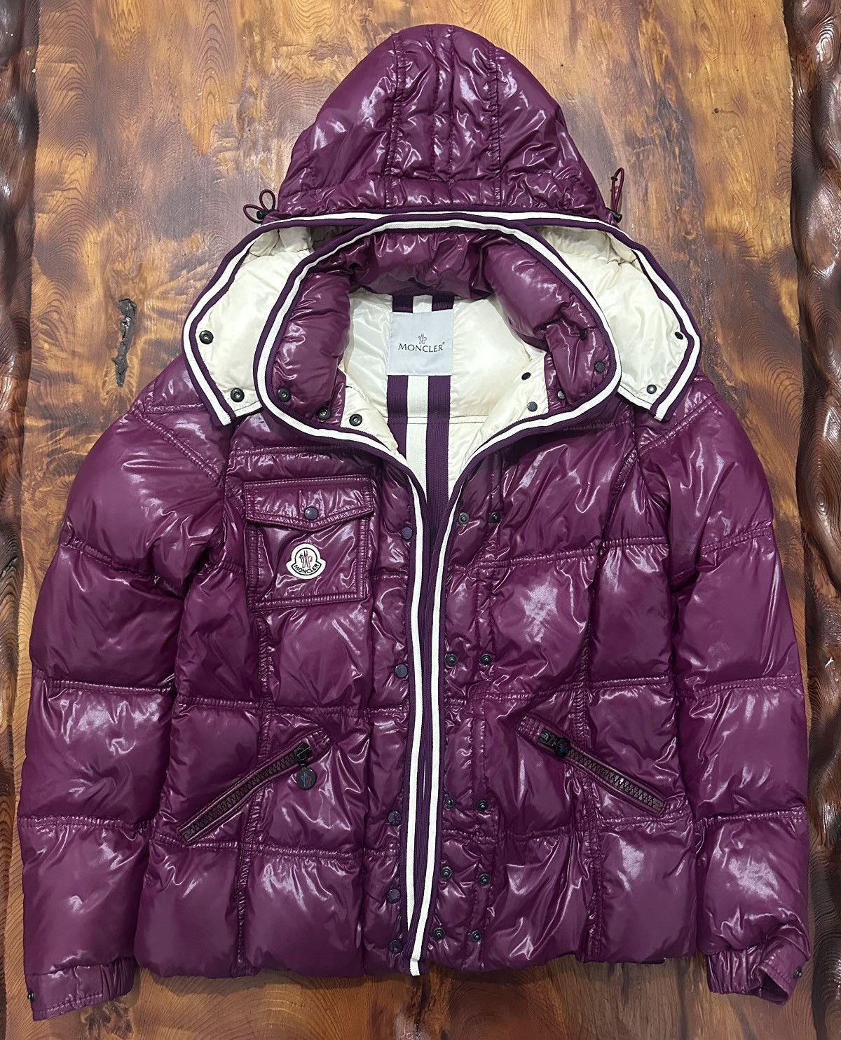 Moncler Moncler branson hooded jacket purple Size M / US 6-8 / IT 42-44 - 1 Thumbnail