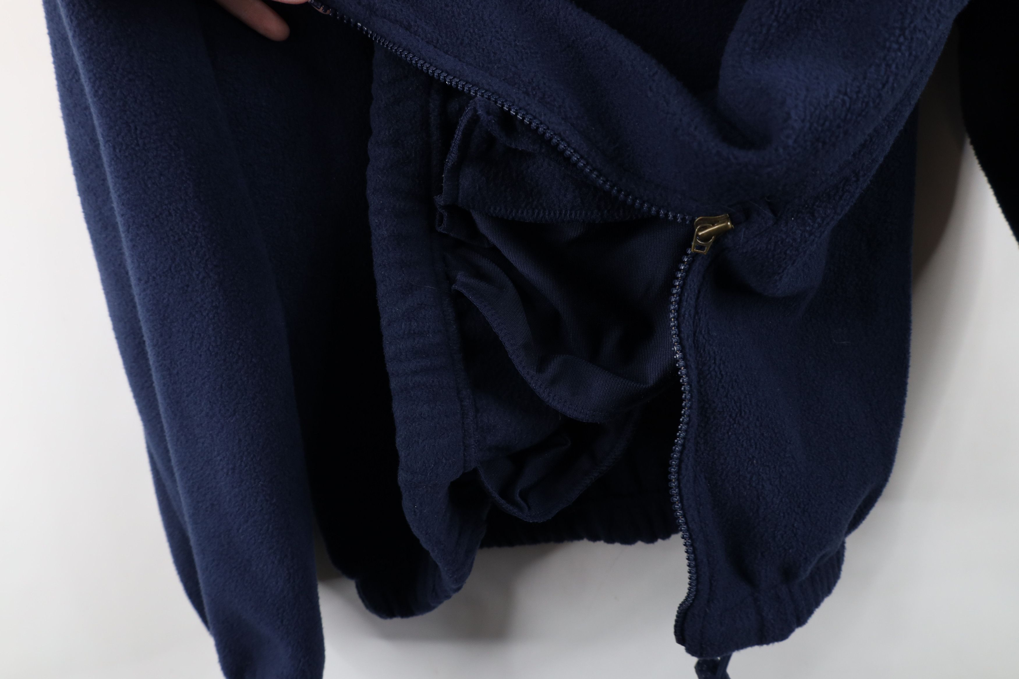 Vintage Vintage 90s Bay Resort Half Zip Fleece Sweater Navy Blue Size US M / EU 48-50 / 2 - 8 Thumbnail
