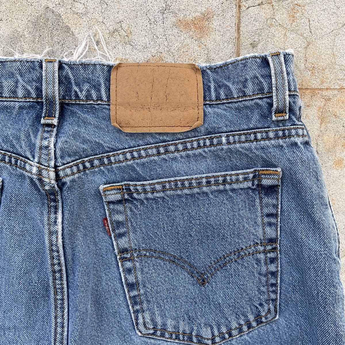 Levi's Vintage Distressed 90s Levi’s 522 Made In USA Denim Pants Size 38" / US 16 / IT 52 - 1 Thumbnail