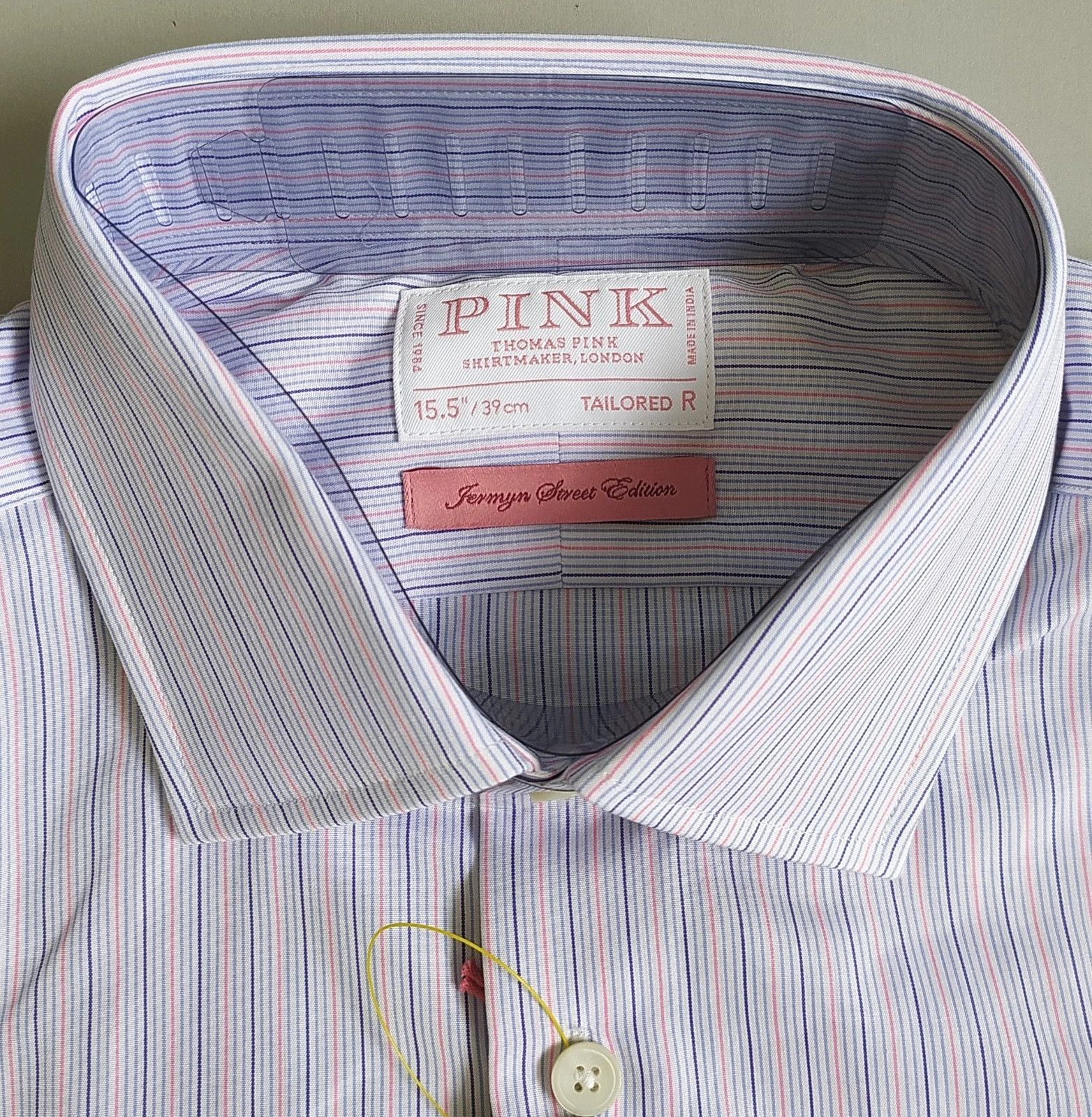Thomas Pink Thomas Pink Tailored Fit Multi Stripe Formal Shirt T0028 Size US S / EU 44-46 / 1 - 3 Thumbnail