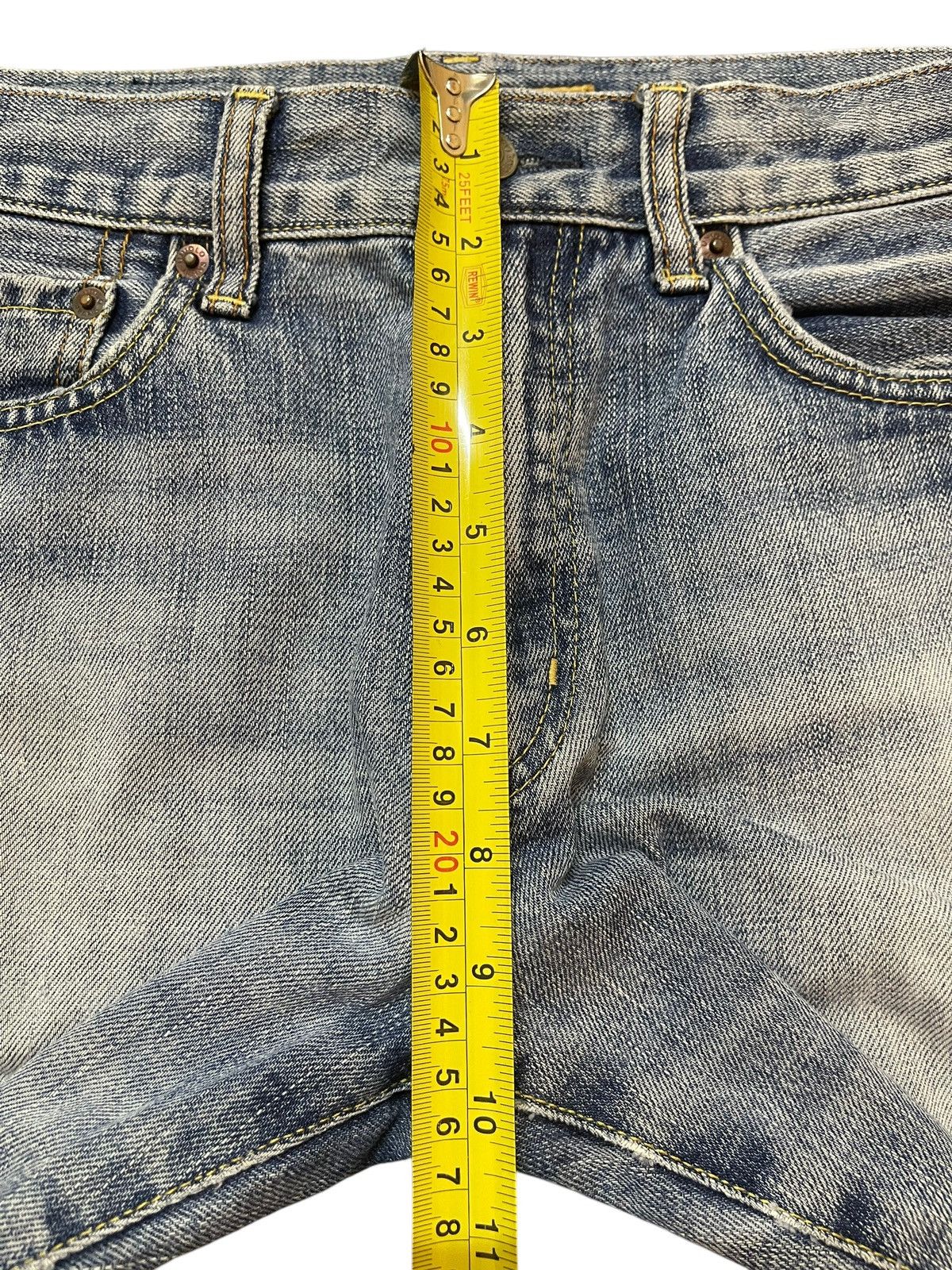 Uniqlo Vintage Japanese Uniqlo Faded Wash Distress Baggy Jeans Size US 29 - 15 Thumbnail