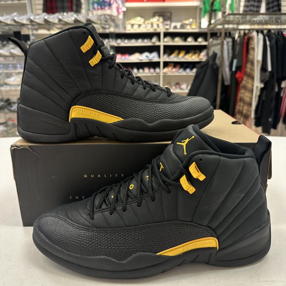 Jordan Brand Size 11.5 - Jordan 12 Retro Mid Black Taxi Size US 11.5 / EU 44-45 - 1 Thumbnail