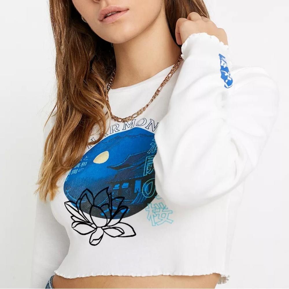 Urban Outfitters Urban Outfitters l Harmony Lettuce-Edge Top Small Size S / US 4 / IT 40 - 2 Thumbnail