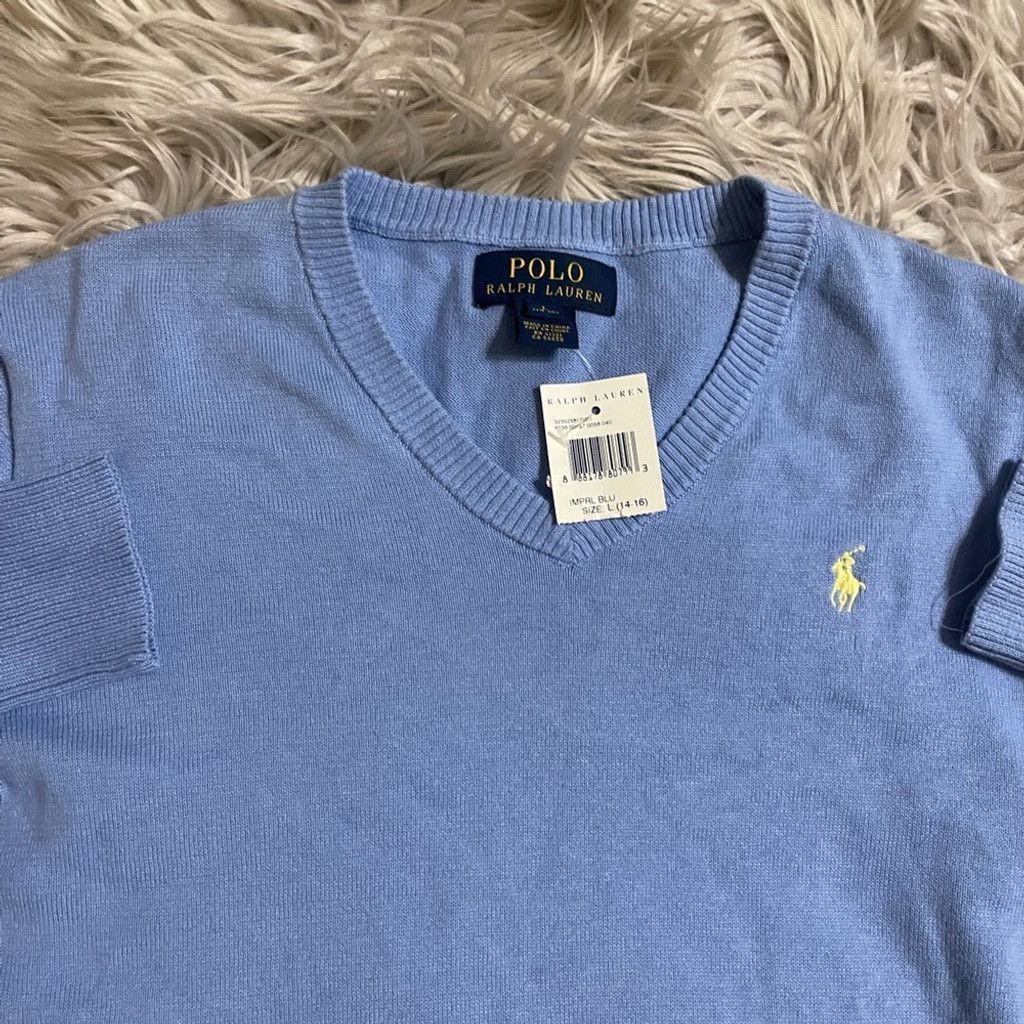 Ralph Lauren Polo by Ralph Lauren kids Blue Sweater w/tags size L Size L / US 10 / IT 46 - 3 Thumbnail