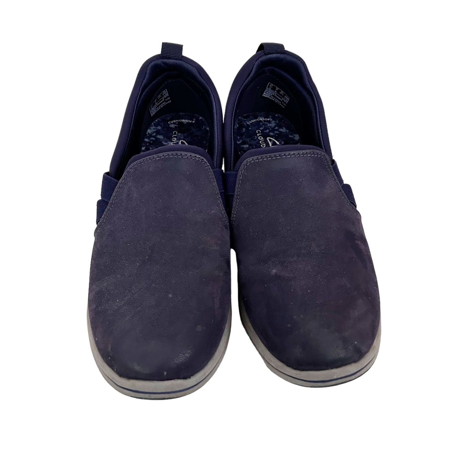 Clarks Clarks Cloudsteppers Navy Blue Slip On Shoes Sz 7 Size US 7 / IT 37 - 2 Thumbnail