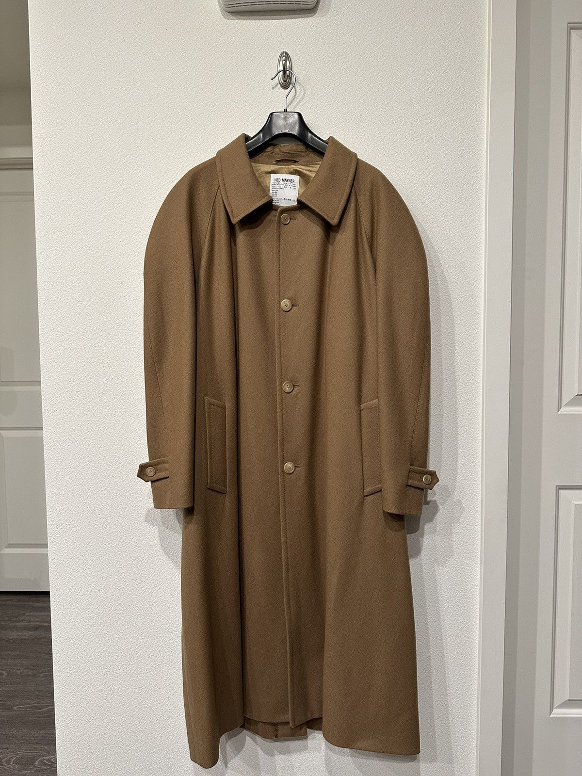 Hed Mayner Hed Mayner Reglan Camel Tan Wool Coat Size US S / EU 44-46 / 1 - 1 Thumbnail