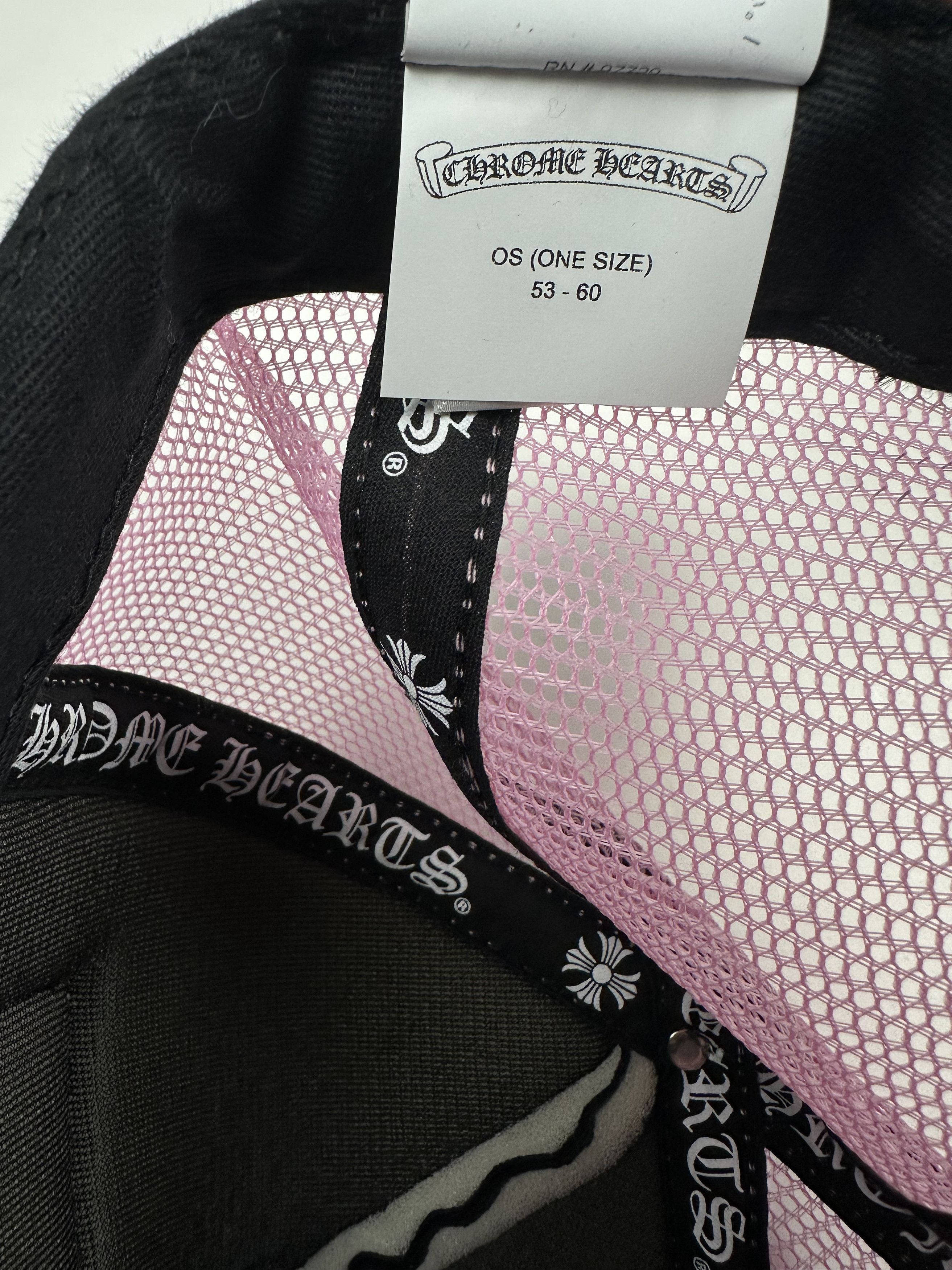 Chrome Hearts Black & Pink CH Trucker Size ONE SIZE - 6 Thumbnail