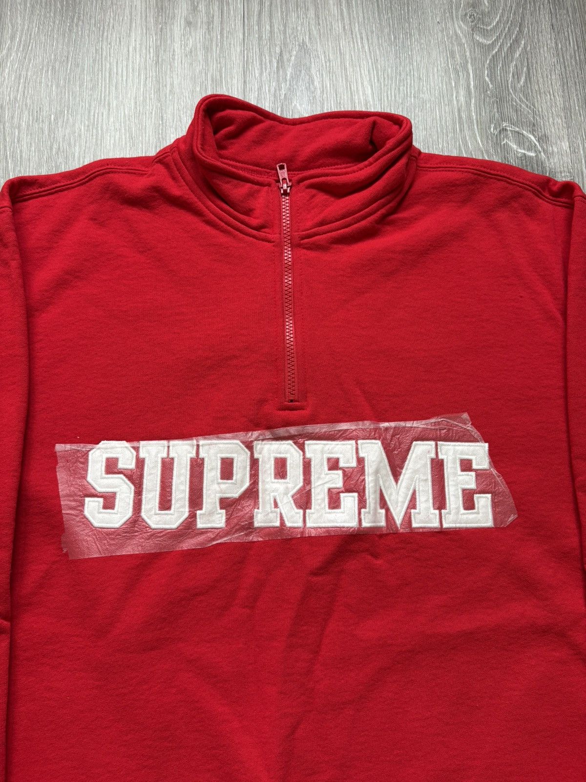 Supreme Supreme Collegiate Half Zip Pullover Red FW24 Size US L / EU 52-54 / 3 - 2 Thumbnail