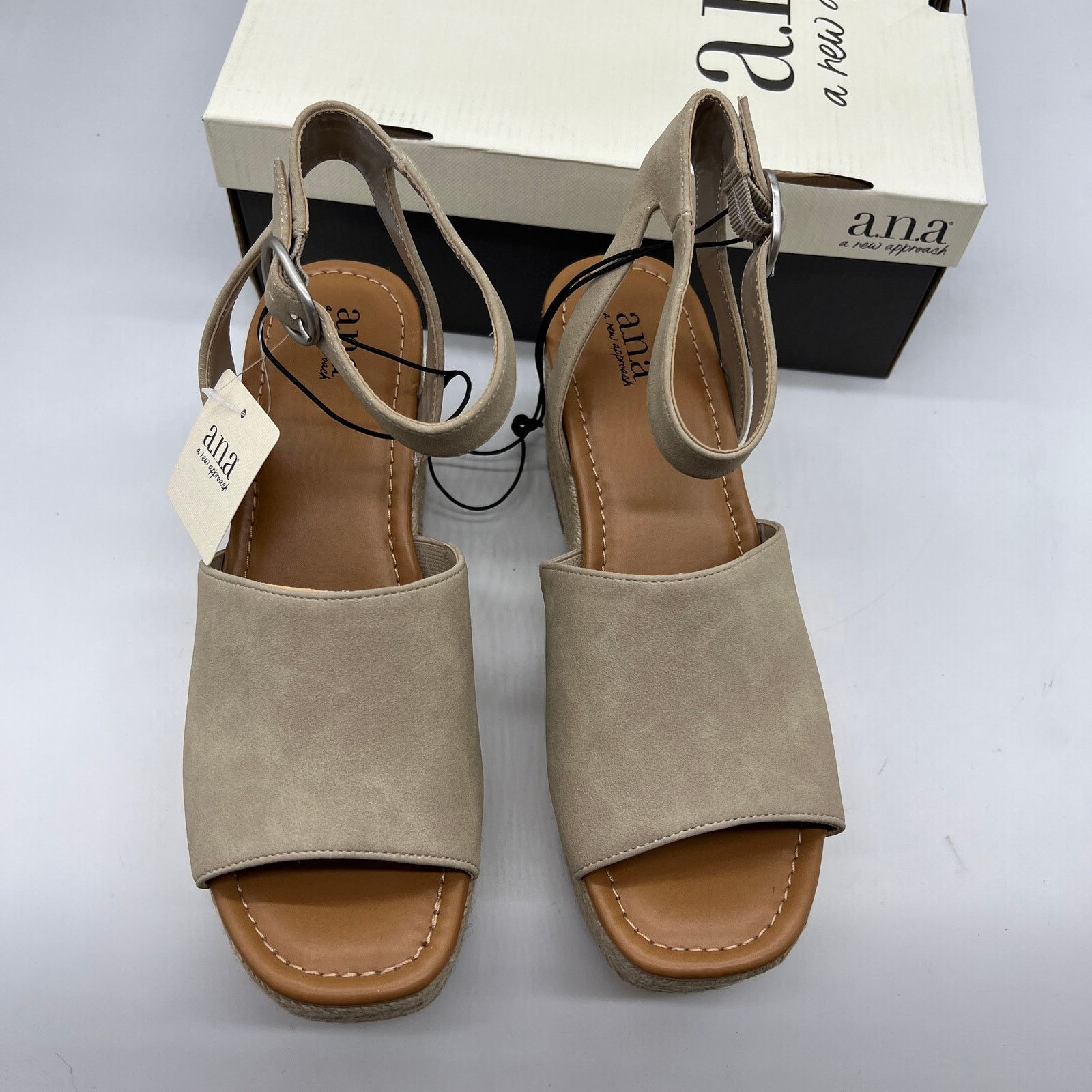 Other a.n.a Laskie Women Shoes Ankle Buckle Strap Sandals Size US 9.5 / IT 39.5 - 3 Thumbnail