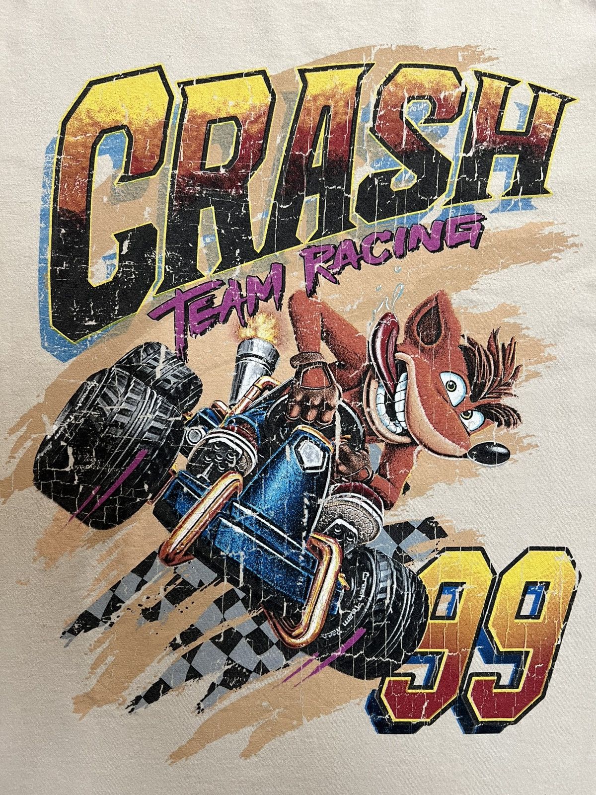 Other Vintage Crash Team Racing Tee Fade Distressed Y2K Size US L / EU 52-54 / 3 - 2 Thumbnail