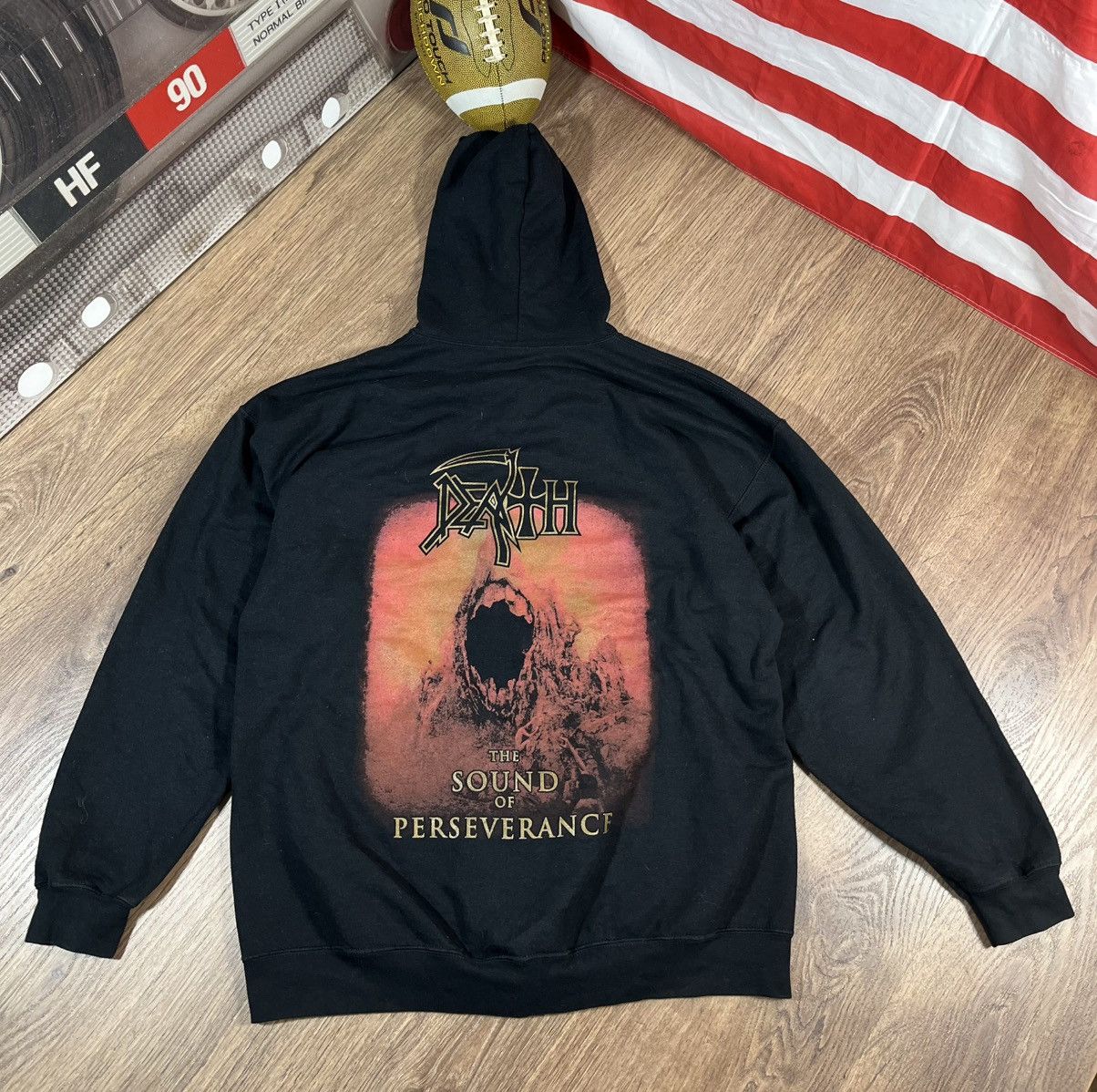 Vintage DEATH Band The Sound Of Perseverance Zip-Up Hoodie Size US XL / EU 56 / 4 - 1 Thumbnail