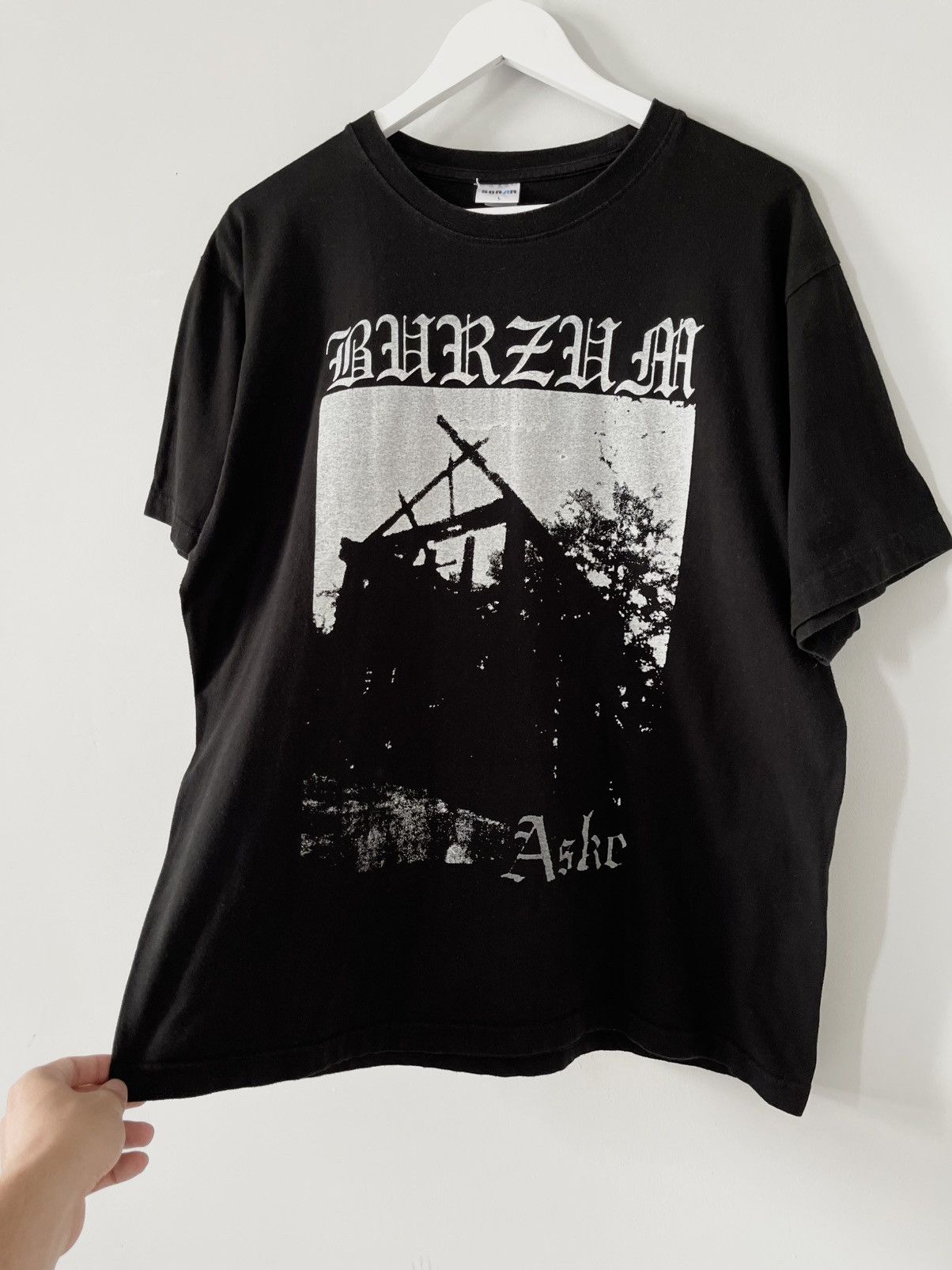 Band Tees Vintage Rare Burzum Aske 90's Black Metal T-shirt by Sonar Size US L / EU 52-54 / 3 - 7 Thumbnail