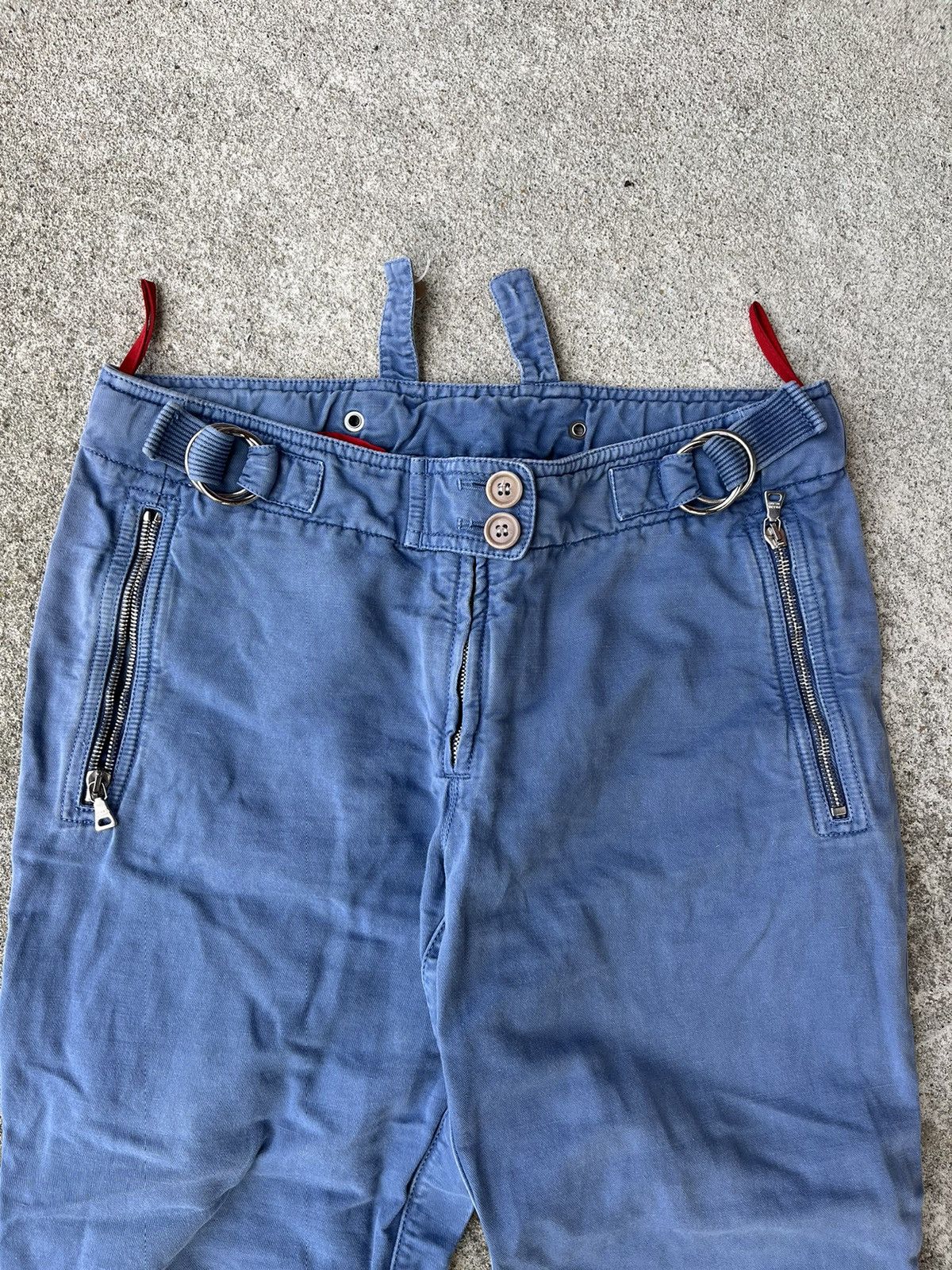Prada PRADA Pants Cargo Biker Astro Bondage Zipper Laced Vintage Size 28" / US 6 / IT 42 - 4 Thumbnail