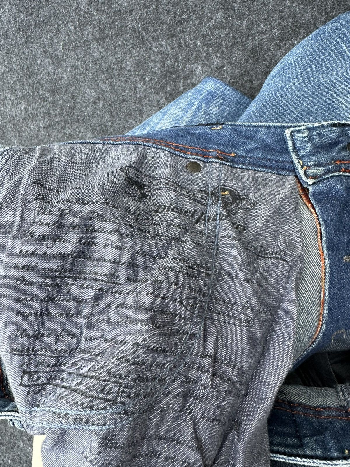 Diesel Diesel Krooley Regular Slim Distressed Denim 32x32 D36 Size US 32 / EU 48 - 18 Thumbnail