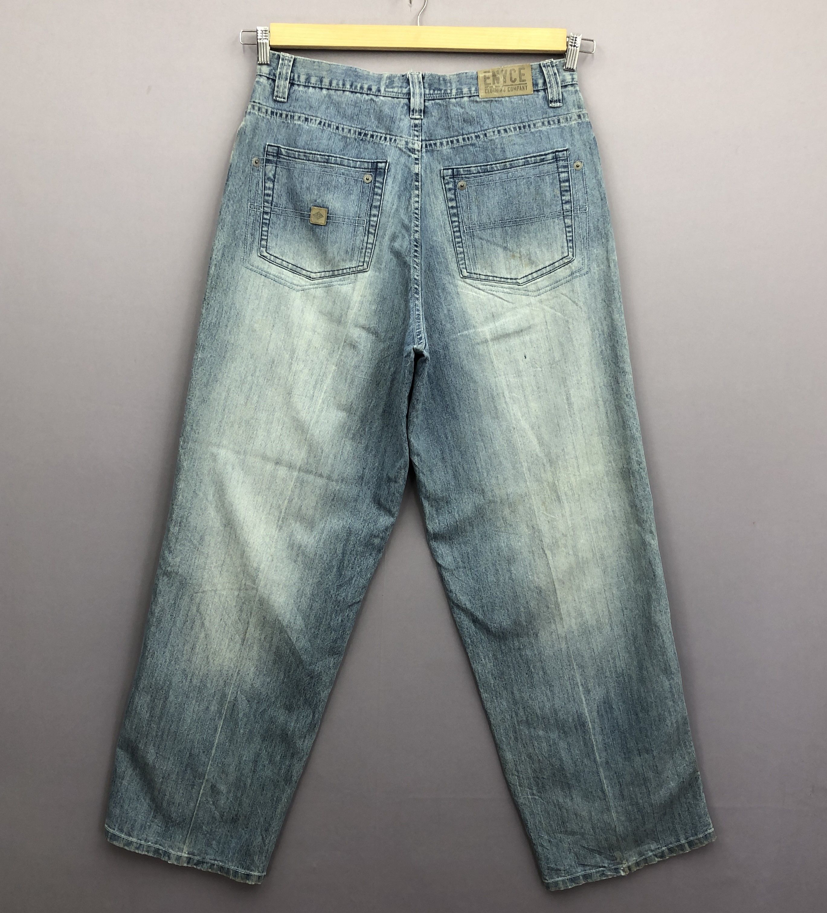 Enyce Crazy Vintage Y2K/2000s Enyce Baggy Jeans Faded Skater Denim Size US 32 / EU 48 - 2 Thumbnail