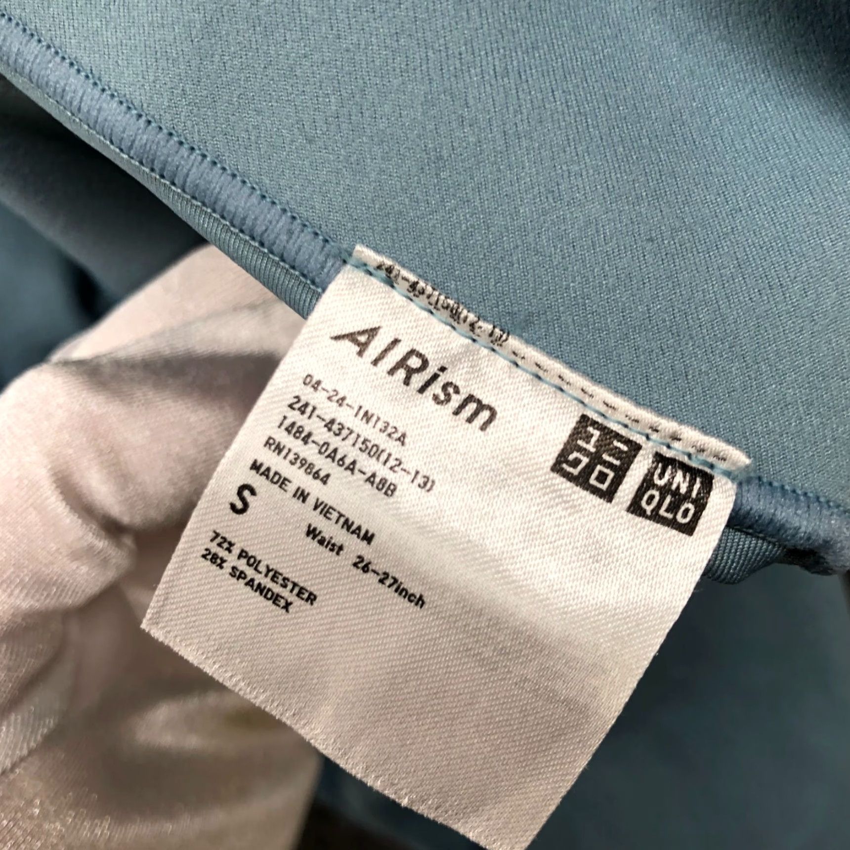 Uniqlo Uniqlo Biker Shorts Womens S Light Blue Airism 6.5'' Active Gym Cycling Compression Waist Breathable Stretch Size 28" / US 6 / IT 42 - 8 Thumbnail