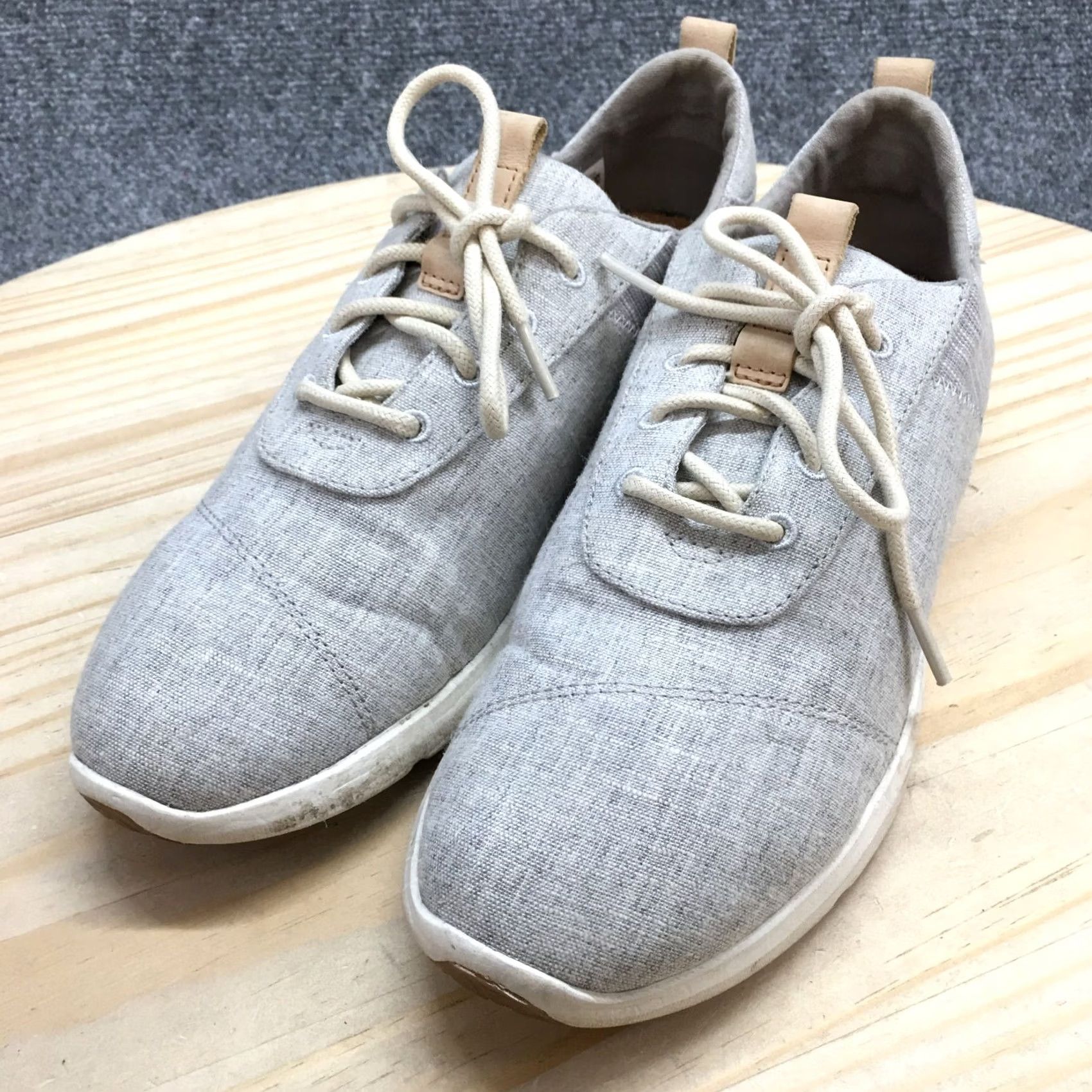 Toms Toms Cabrillo Sneakers Shoes Womens 10 Gray Walking Low Top Lace Up 10011751 Size L / US 10 / IT 46 - 3 Thumbnail