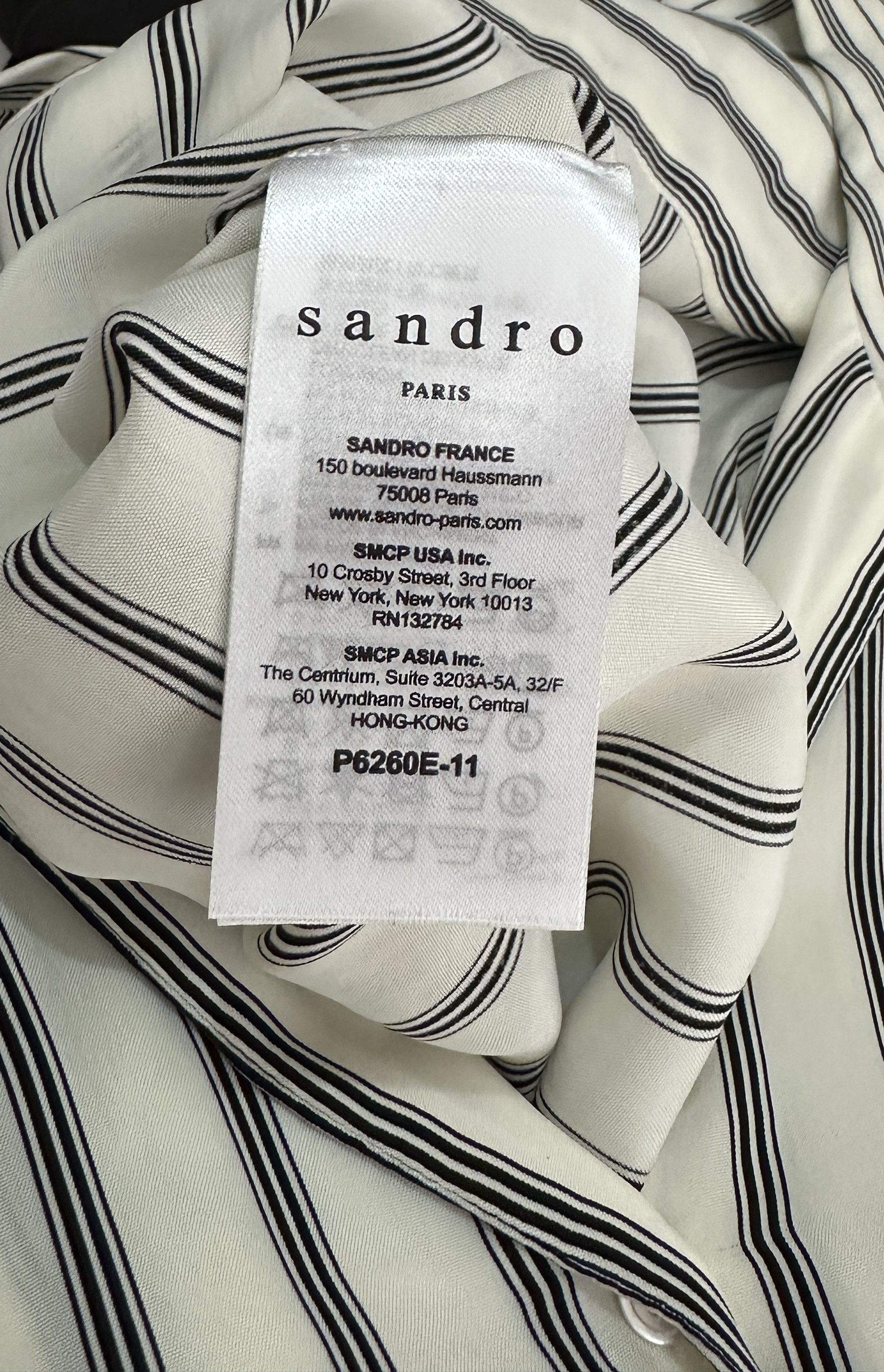 Sandro Striped Jumpsuit Size 28" / US 6 / IT 42 - 5 Thumbnail