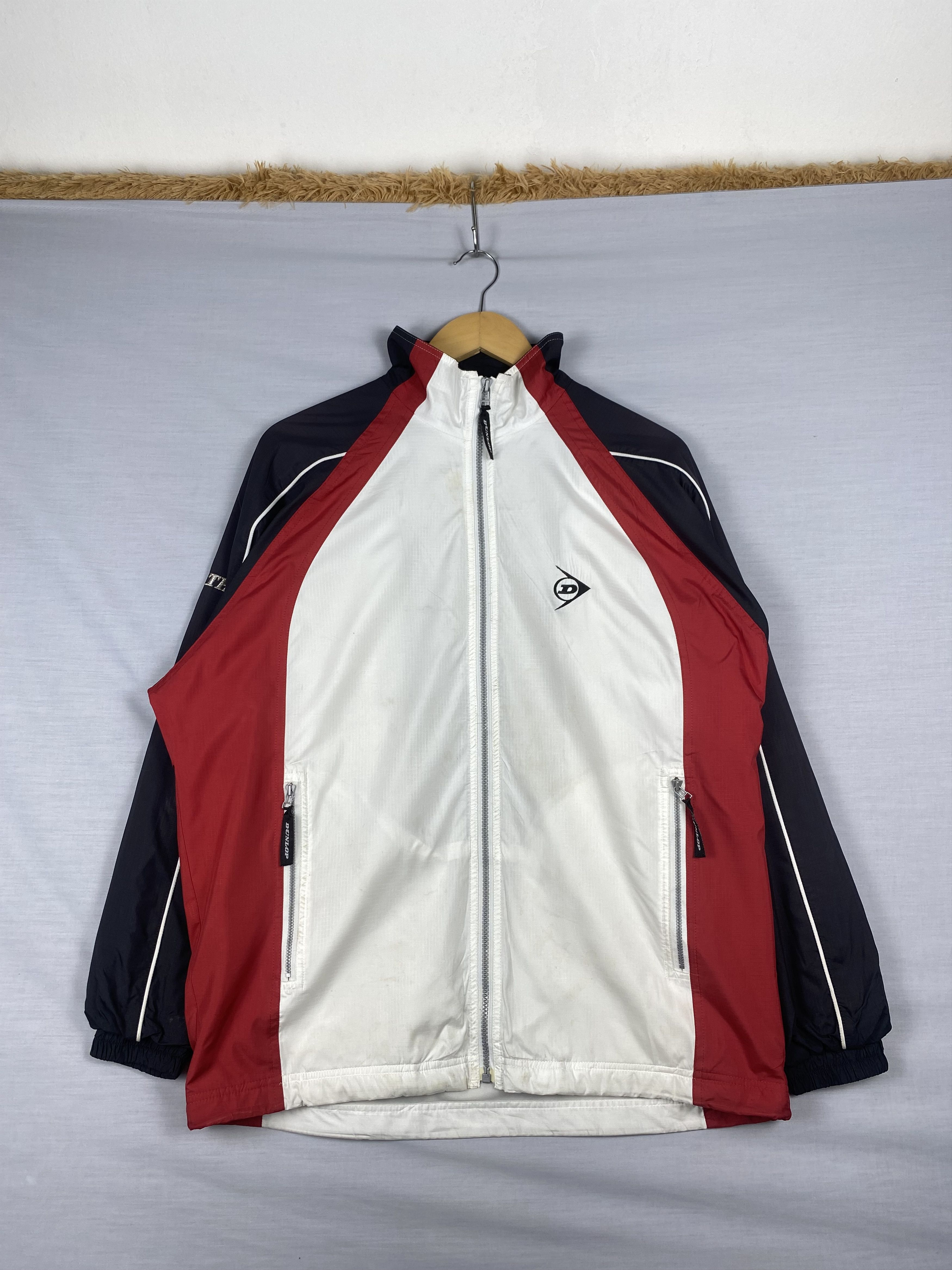 Dunlop Vintage Dunlop Tennis Athletes Sport Wear Light Jacket Size US M / EU 48-50 / 2 - 1 Thumbnail