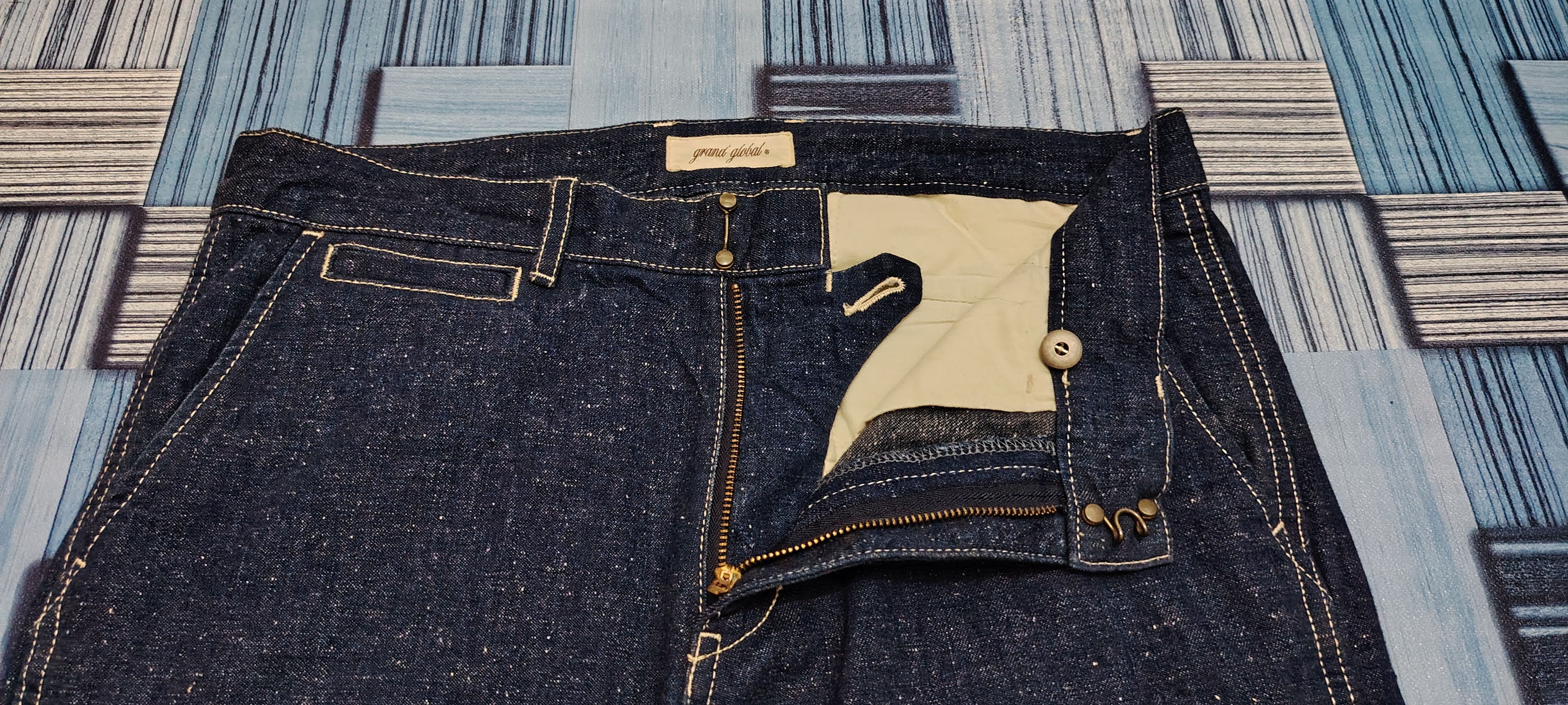 Japanese Brand Rare!!! Japanese Grand global jeans With buckle Size US 32 / EU 48 - 4 Thumbnail