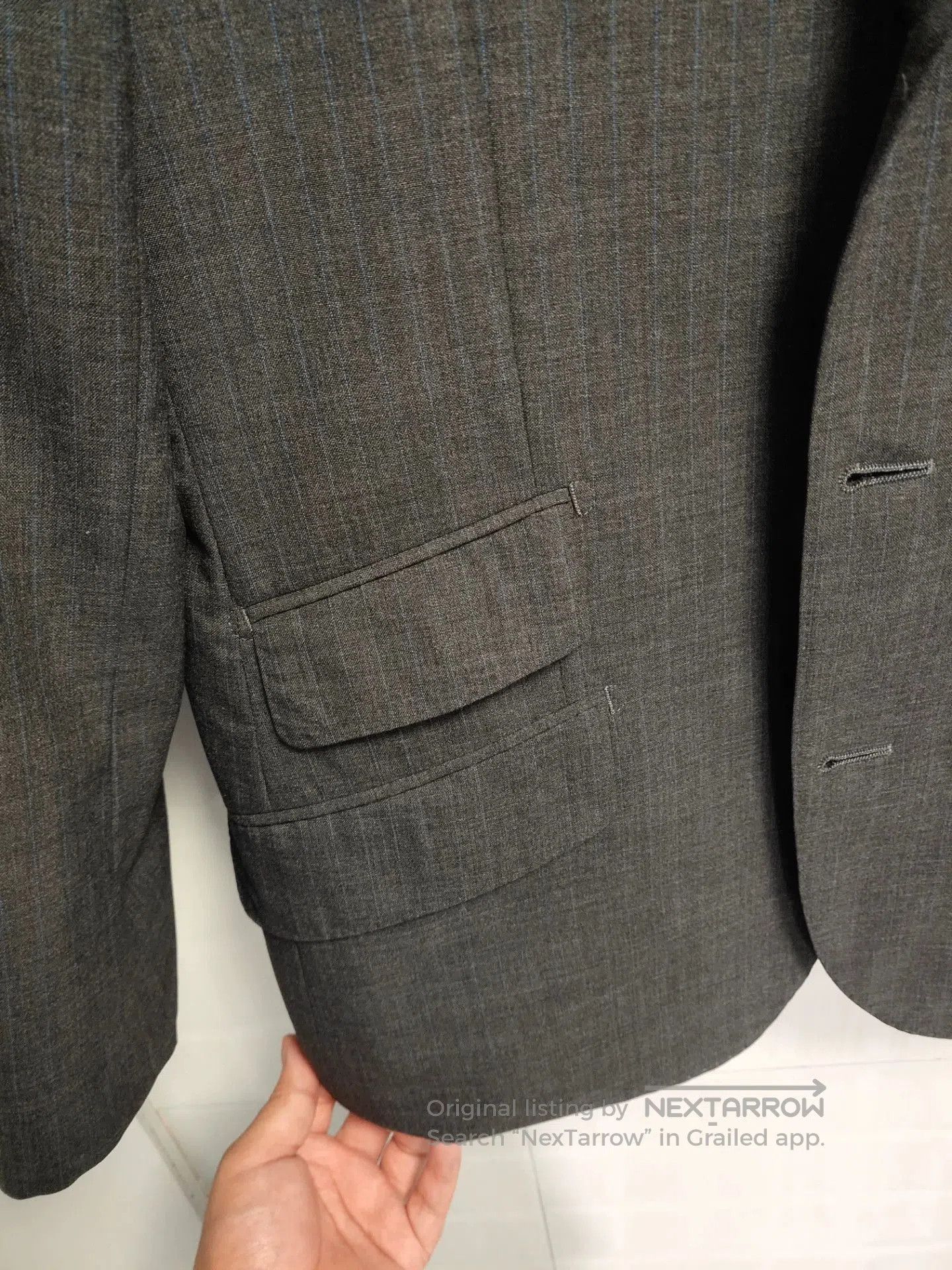 Ring Jacket Japanese Wool Suit Jacket with Stripes. Size US M / EU 48-50 / 2 - 7 Thumbnail