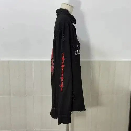Other Miyauchi x Reia Motorcycle Dark Wear Denim Jacket Size US L / EU 52-54 / 3 - 6 Thumbnail