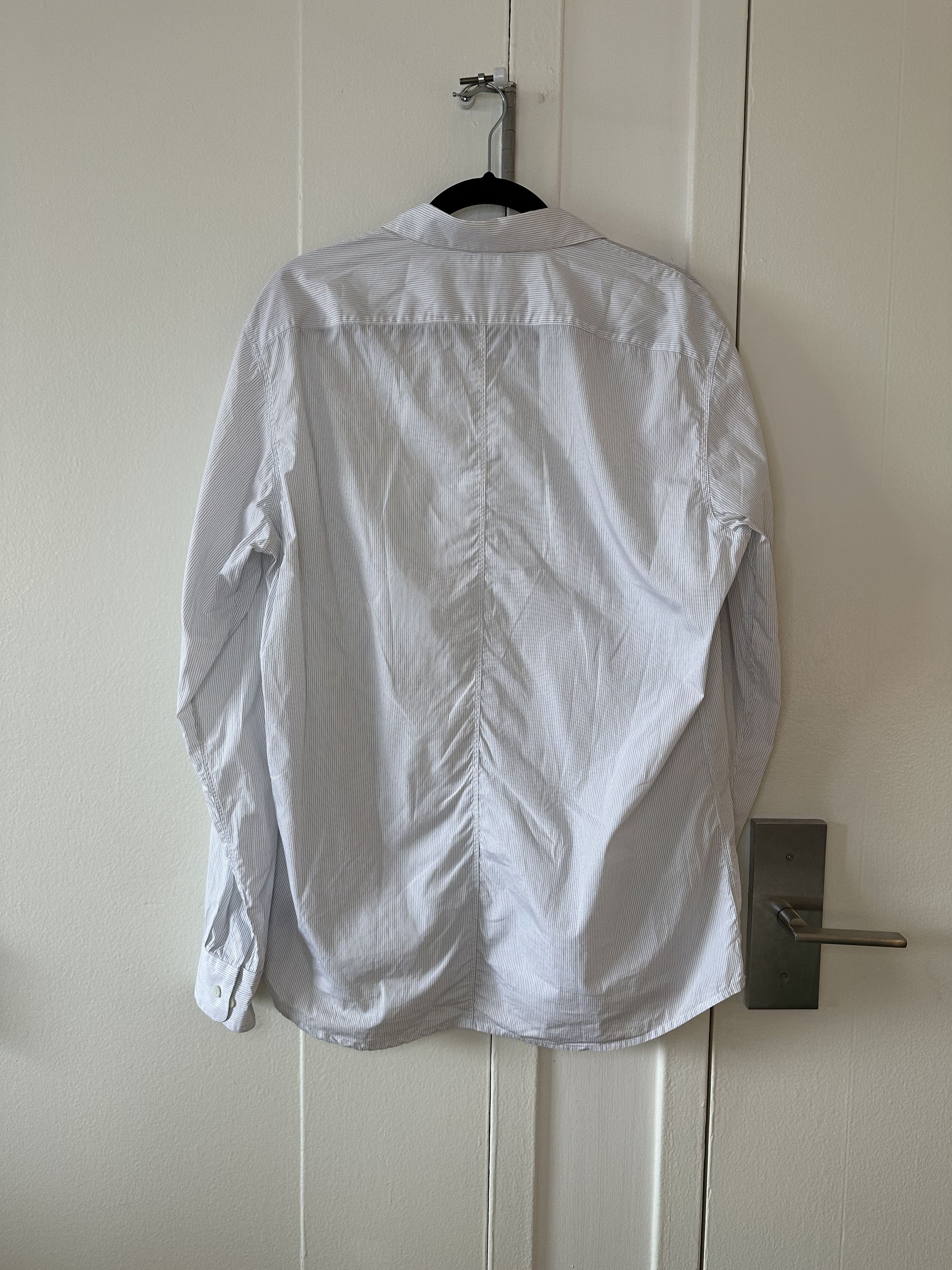 Dries Van Noten Dries Van Noten Pinstriped Button Up Shirt Size US XL / EU 56 / 4 - 4 Thumbnail
