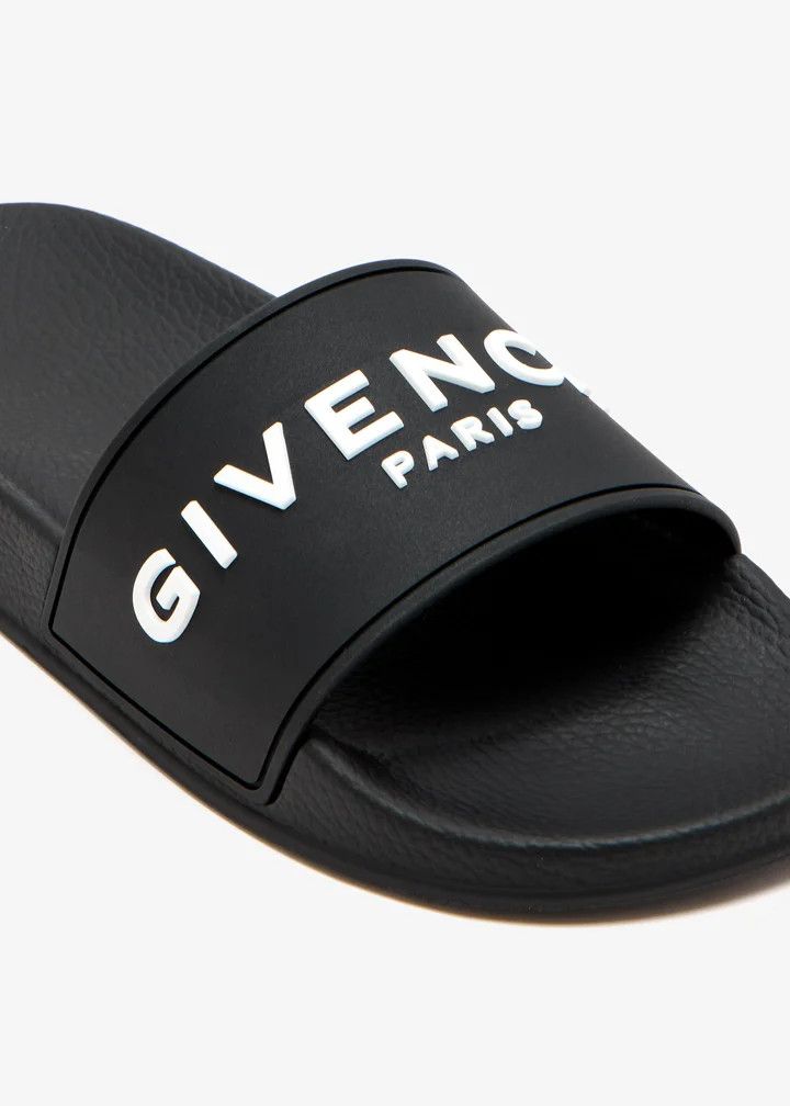 Givenchy o1w1db10326 Slide Flat Sandals in Black Size US 11 / IT 41 - 2 Thumbnail