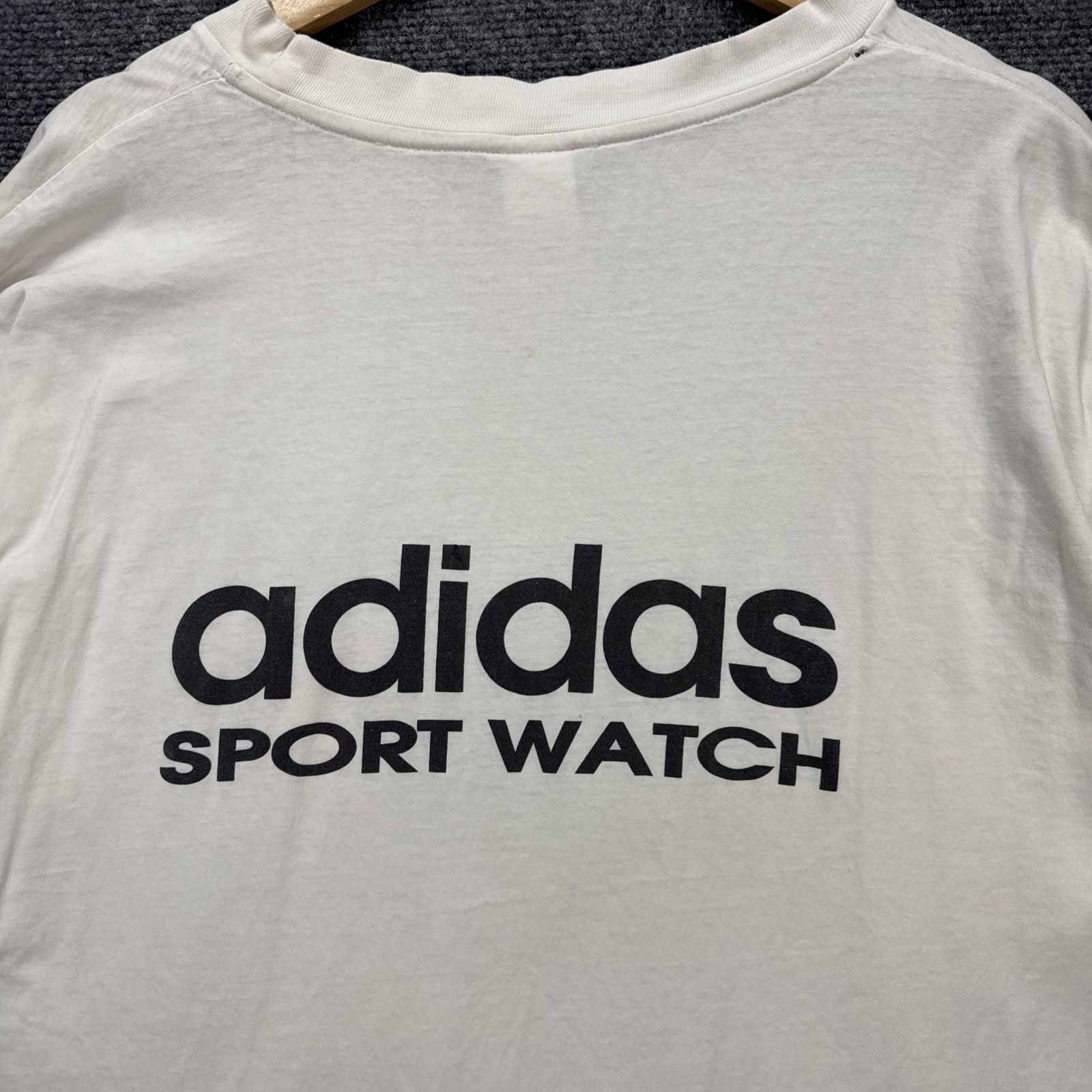 Adidas Vintage Adidas Shirt Mens XL White 90s Sports Watch Equipmen Size US XL / EU 56 / 4 - 8 Thumbnail