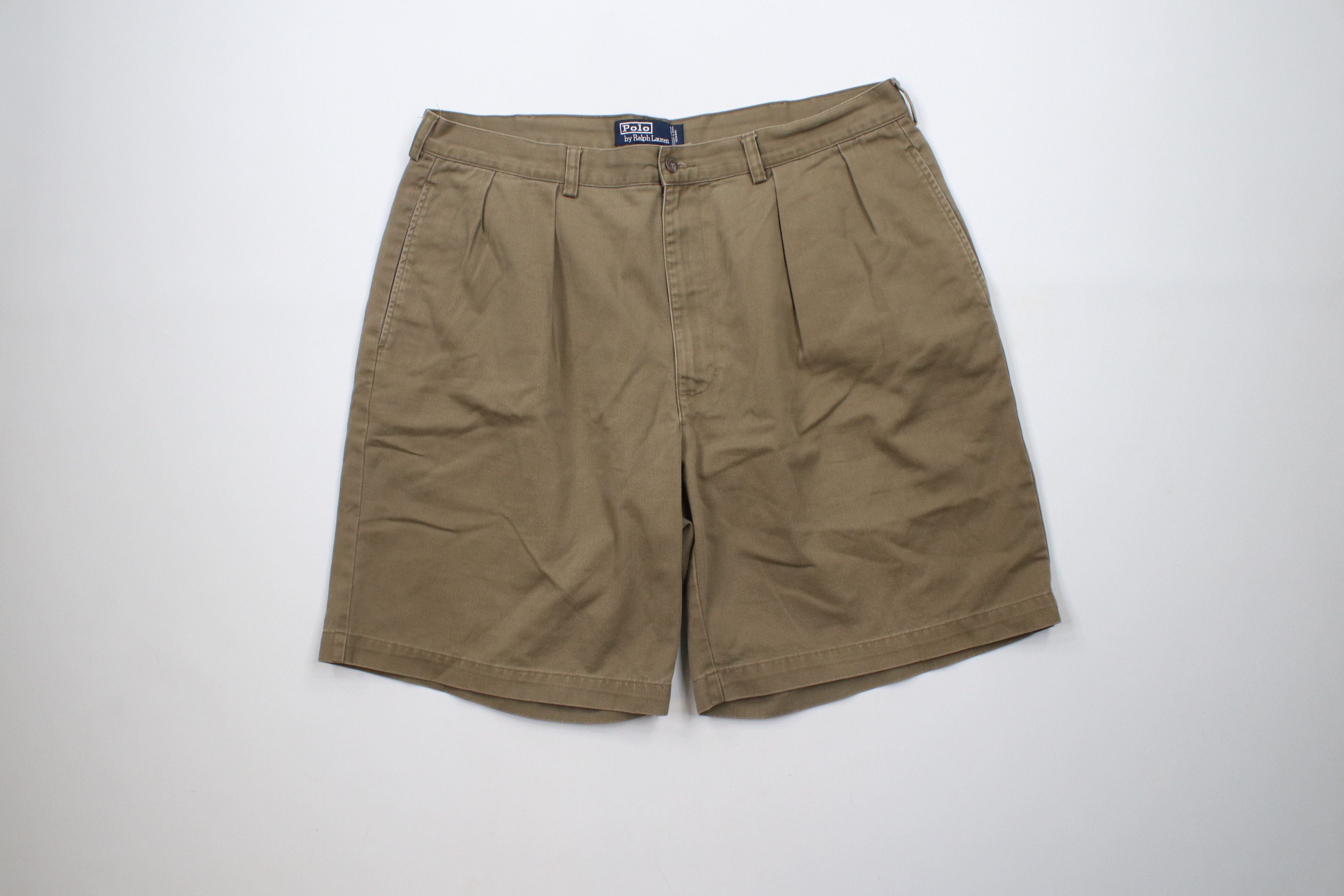 Ralph Lauren × Vintage Vintage 90s Ralph Lauren Above Knee Chino Shorts Cotton Size US 38 / EU 54 - 1 Thumbnail