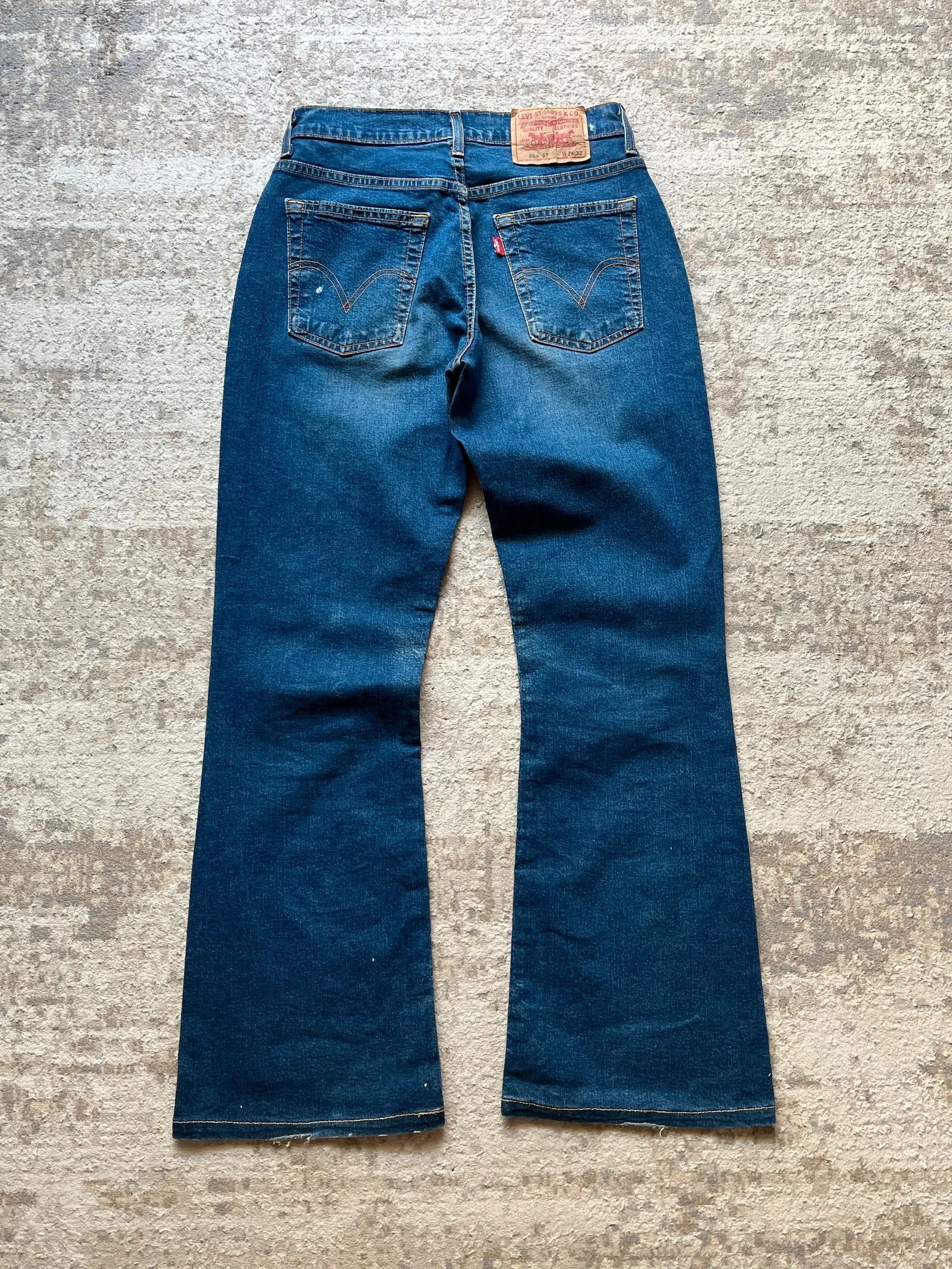 Levi's Levi’s 584 07 Flared Denim Women’s 2004 Y2K Rare Paint Size 28" / US 6 / IT 42 - 2 Thumbnail