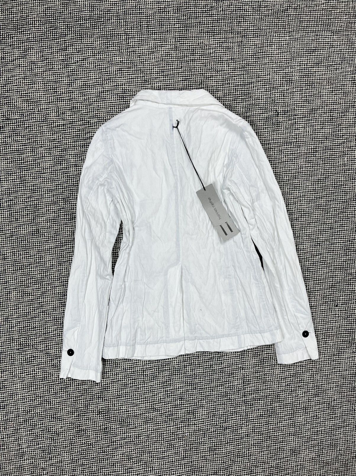 hannes roether Hannes Roether cotton + metal avant garde blazer NOS Size S / US 4 / IT 40 - 2 Thumbnail