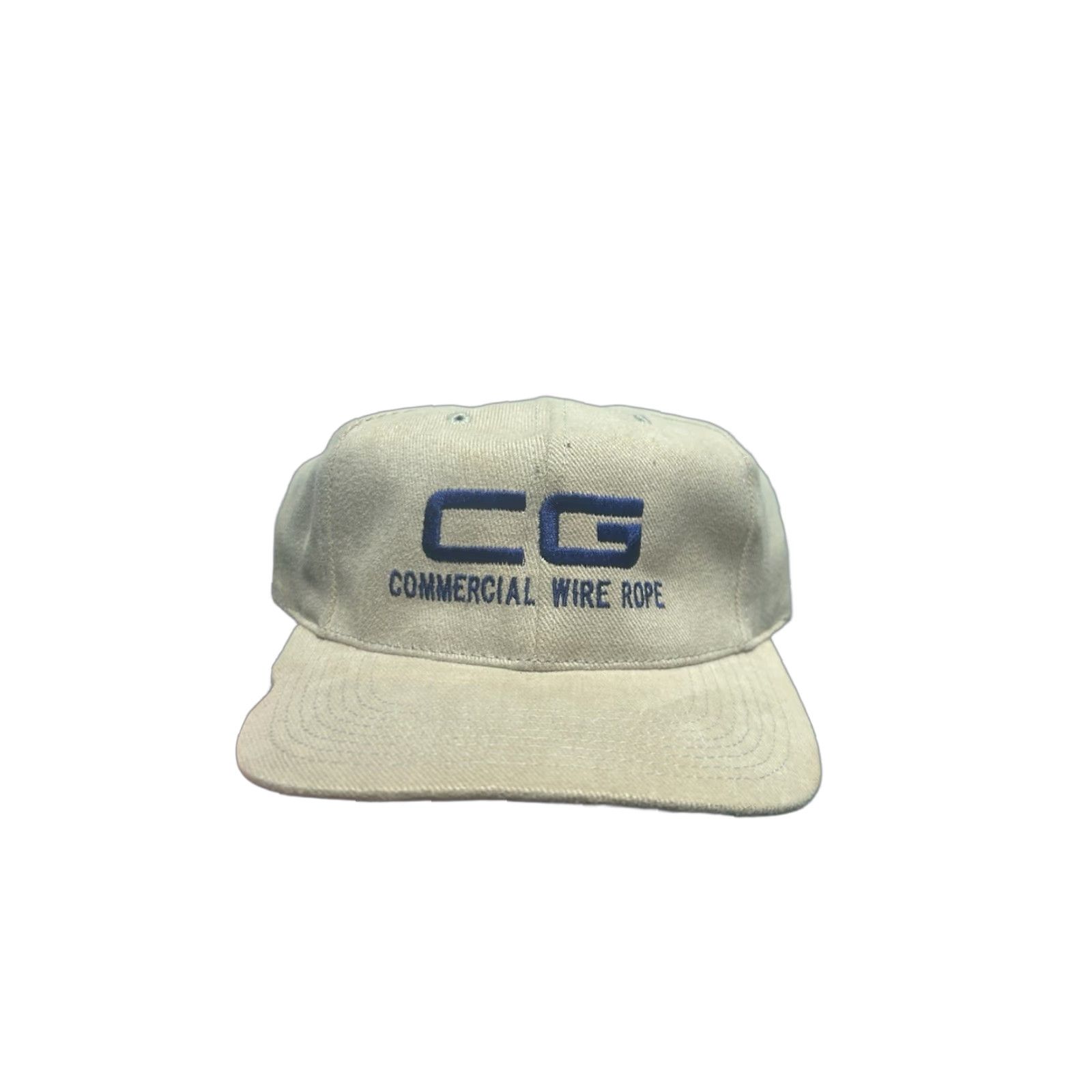 Roper VINTAGE Unbranded Strapback Hat Beige Men Adjustable CG commercial wire rope lifting & rigging specialists cap cap? Size ONE SIZE - 1 Thumbnail