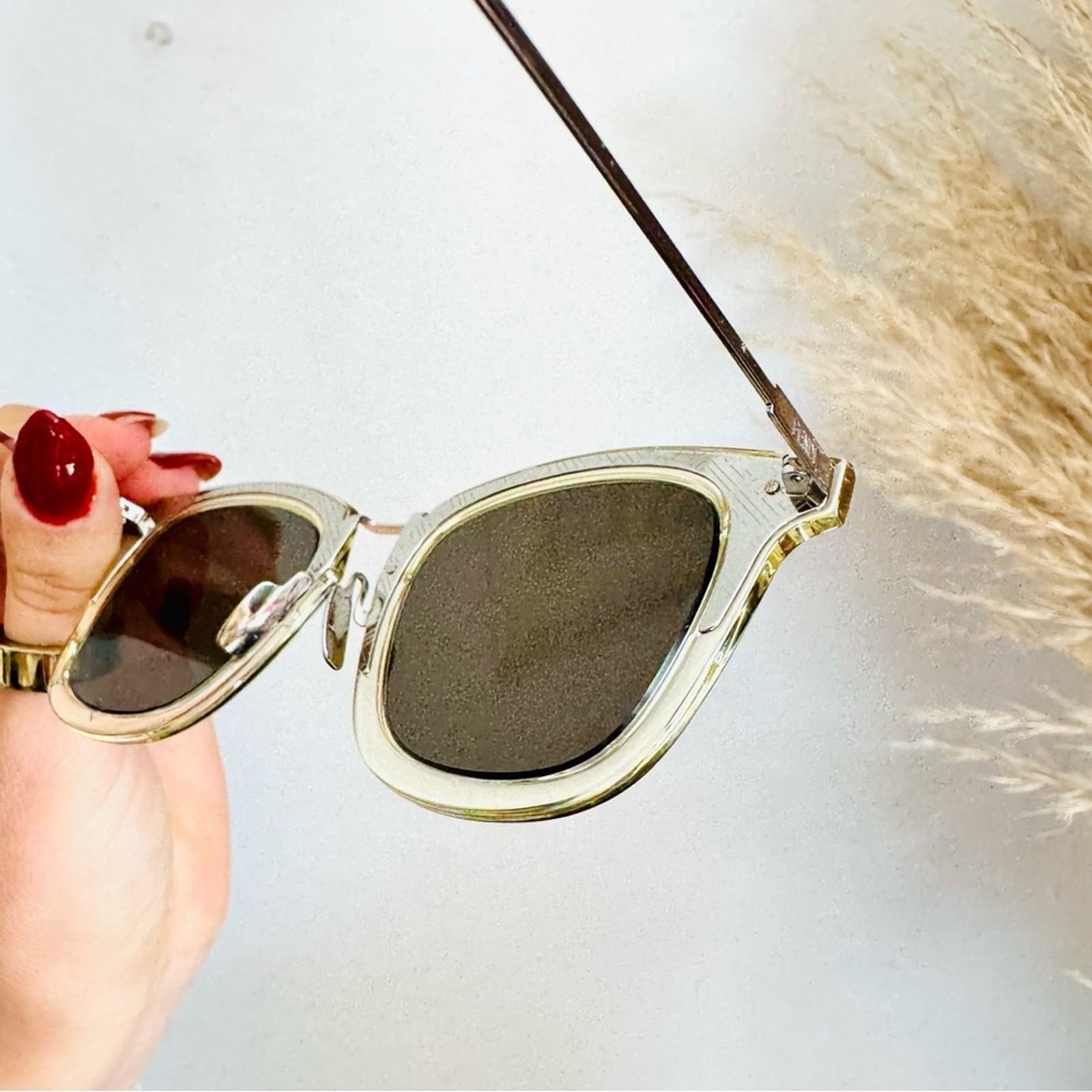 Fendi FENDI Silver Yellow Grey Mirror Lens $595 Sunglasses Case Size ONE SIZE - 6 Thumbnail