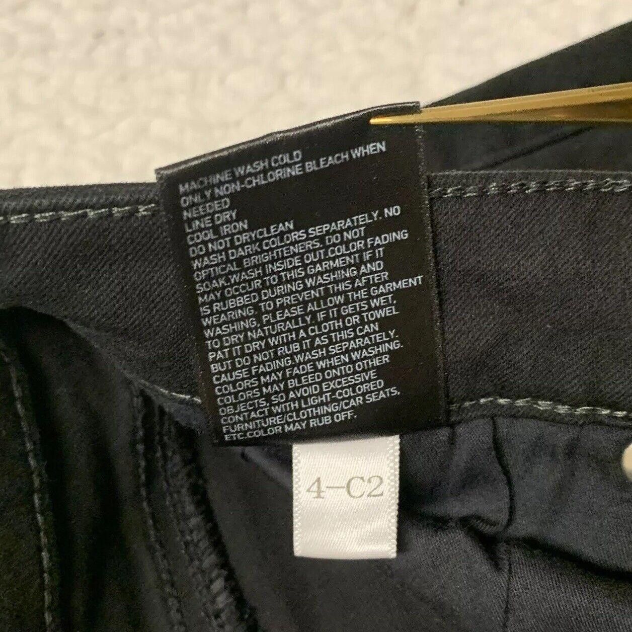 Uniqlo Uniqlo Black Skinny Jeans 27x26.75 Mid Rise Denim Size US 27 - 6 Thumbnail