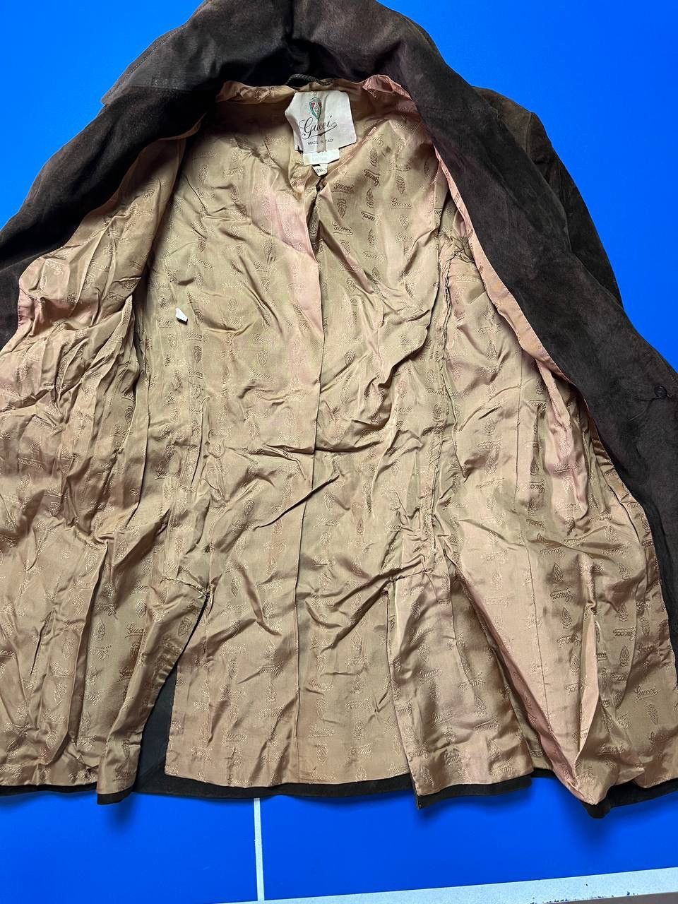 Gucci Vintage GUCCI Leather Jacket Blazer Brown IT 44 Womens 80s Size M / US 6-8 / IT 42-44 - 15 Thumbnail