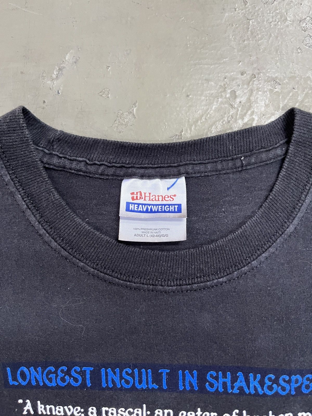 Vintage Vintage Longest Insult in Shakespeare Poem Tee Size US M / EU 48-50 / 2 - 4 Thumbnail