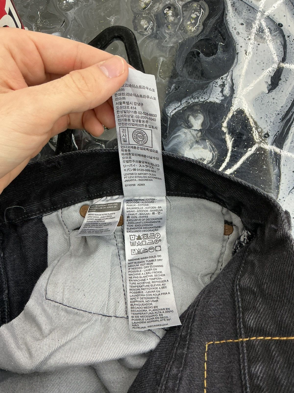 DENIM TEARS Denim Tears x Offset Jeans Black Size 31x32 Size US 31 - 11 Thumbnail
