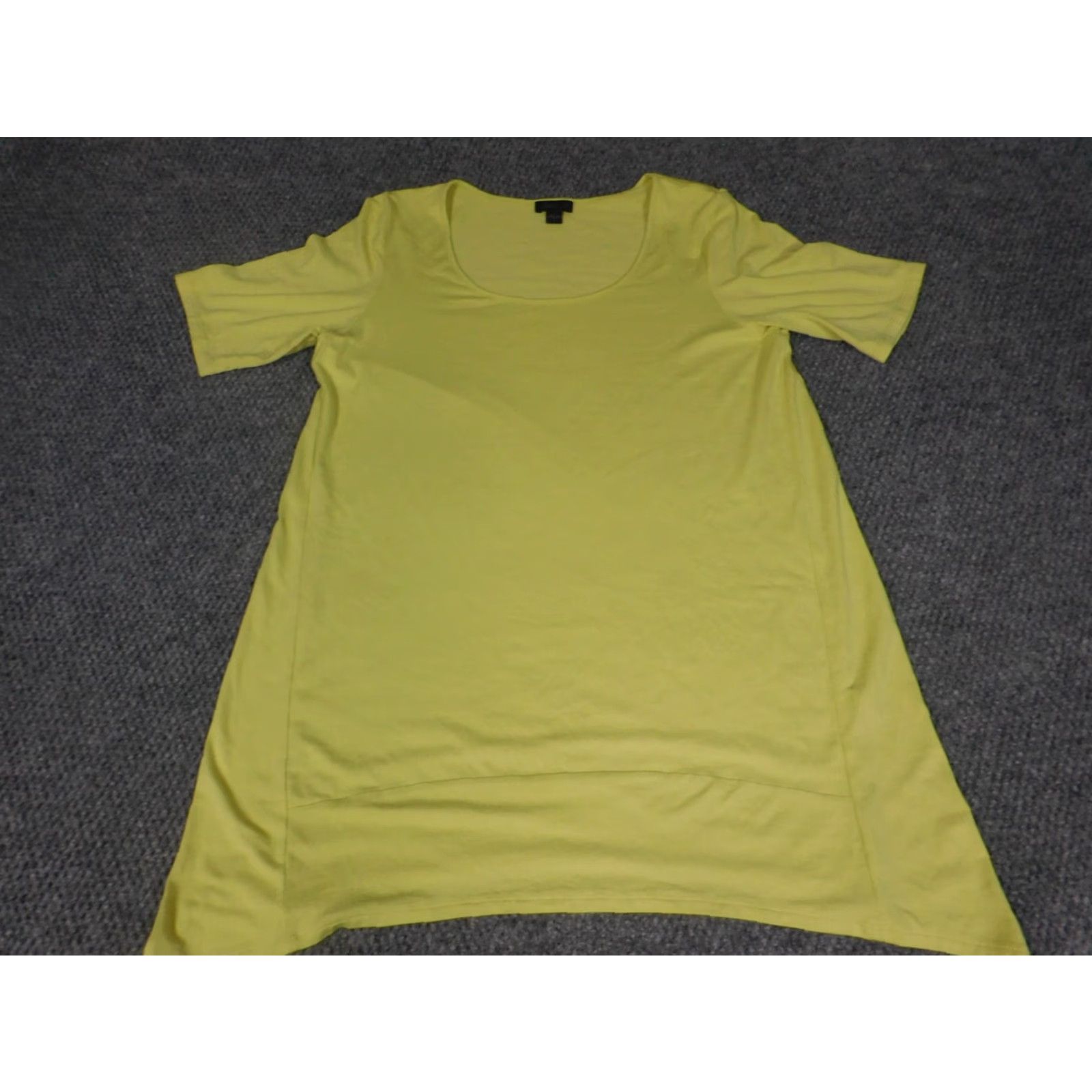 J. Jill J. Jill Blouse Tunic Short Sleeve Crew Neck Green Rayon Stretch Cap Sleeve Button Pullover Casual Women S Regular Size S Size S / US 4 / IT 40 - 2 Thumbnail