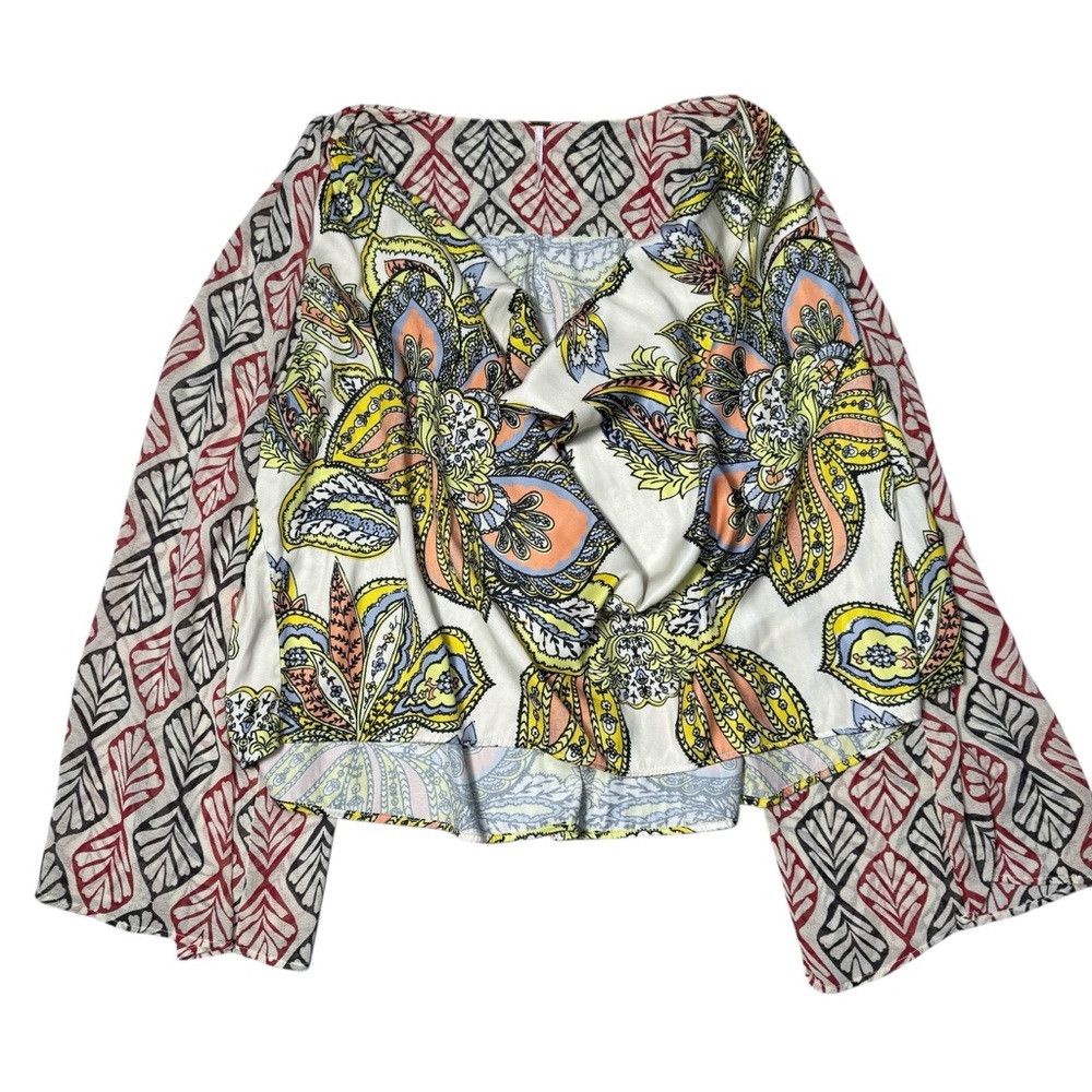 Free People Free People Aleena Printed Long Sleeve Blouse Size S Size S / US 4 / IT 40 - 7 Thumbnail