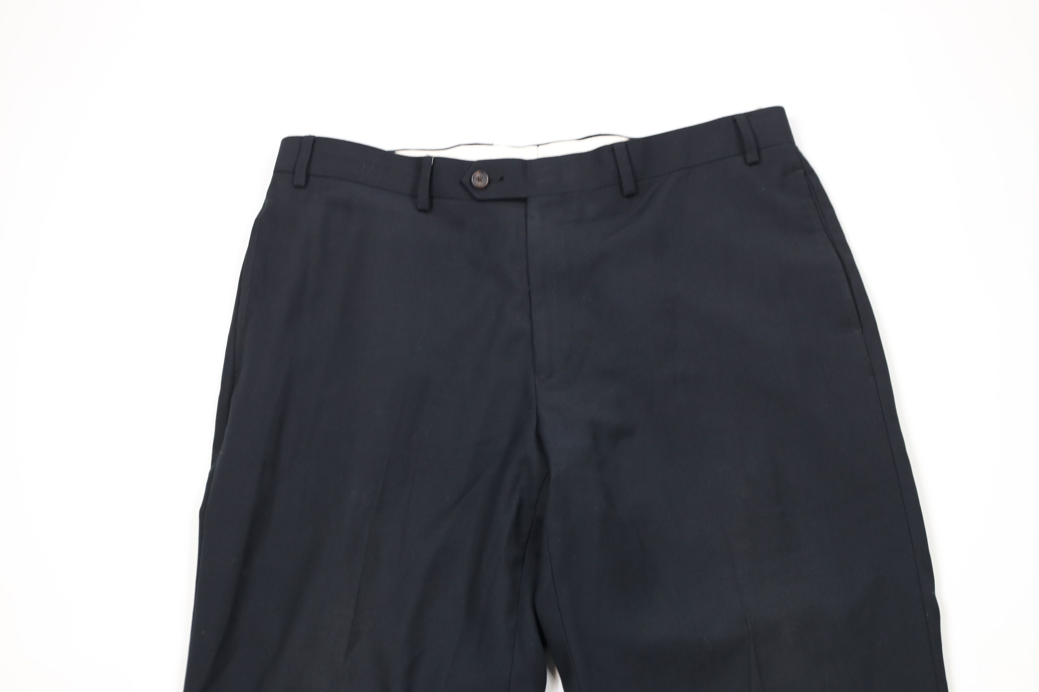 Ralph Lauren × Vintage Vintage Ralph Lauren Wide Leg Chino Pants Trousers Black Size US 36 / EU 52 - 2 Thumbnail